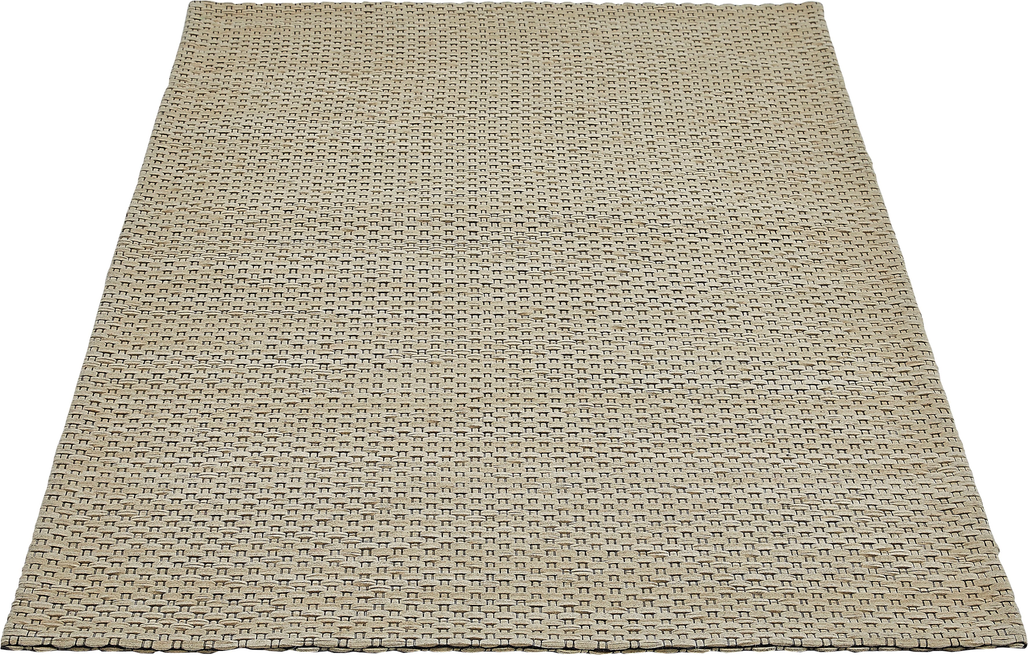 LUXOR living Wollteppich "Nora" rechteckig 10 mm Höhe Handweb-Teppich, Flachgewebe, handgewebt, reine Wolle
