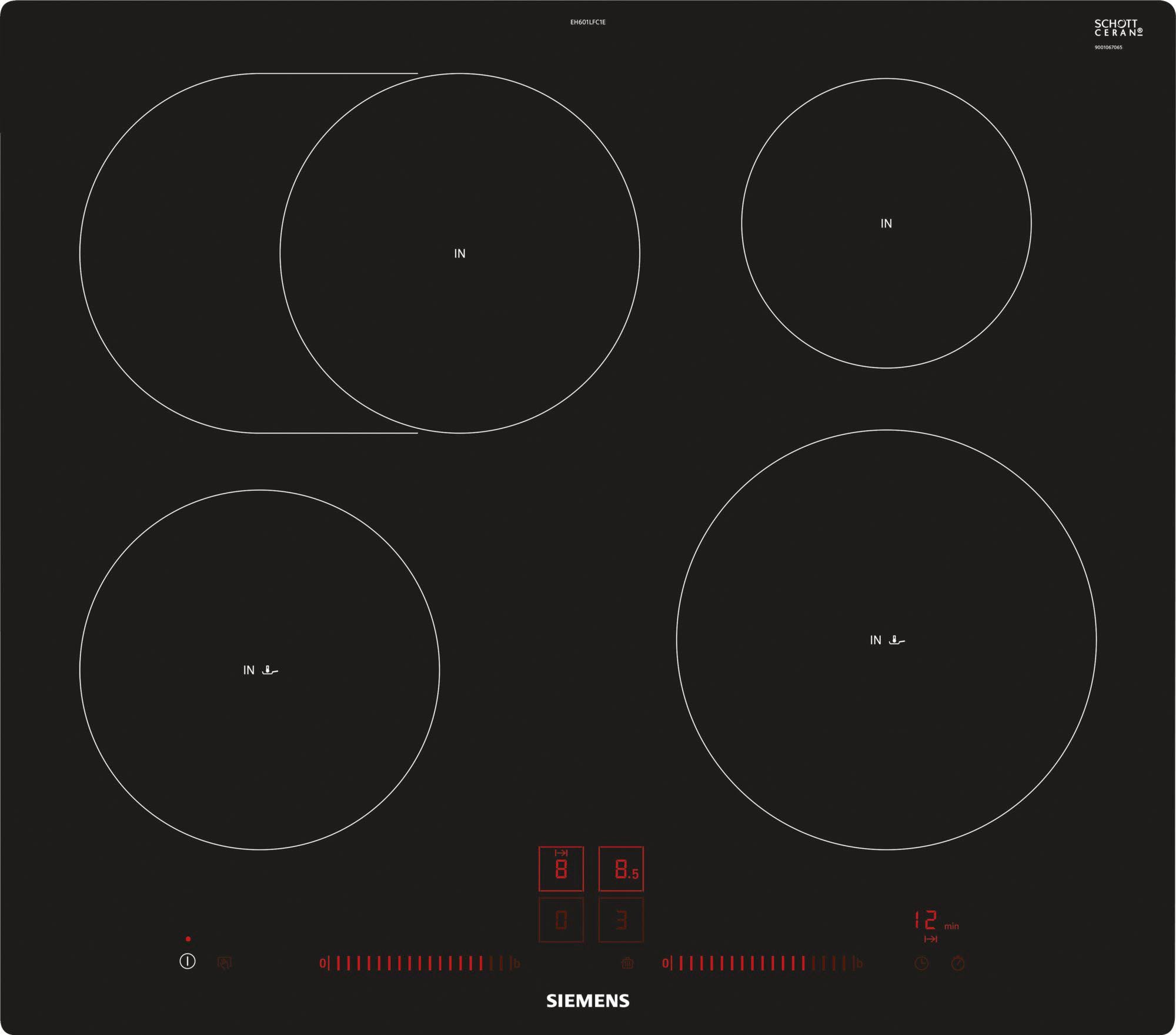 CERAN® SCHOTT EH601LFC1E | Induktions-Kochfeld auf BAUR »EH601LFC1E«, Rechnung von SIEMENS