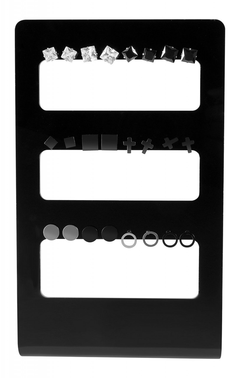 ADELIA ́S Herren Paar Ohrhänger "Herren Ohrstecker aus Edelstahl", Herren, Edelstahl, silber, Edelstahl, Ohrringe