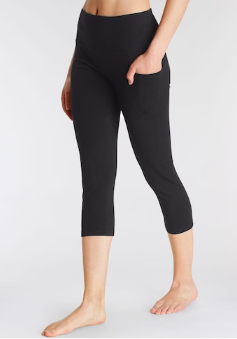 3/4-Leggings, mit Handytasche, Loungewear