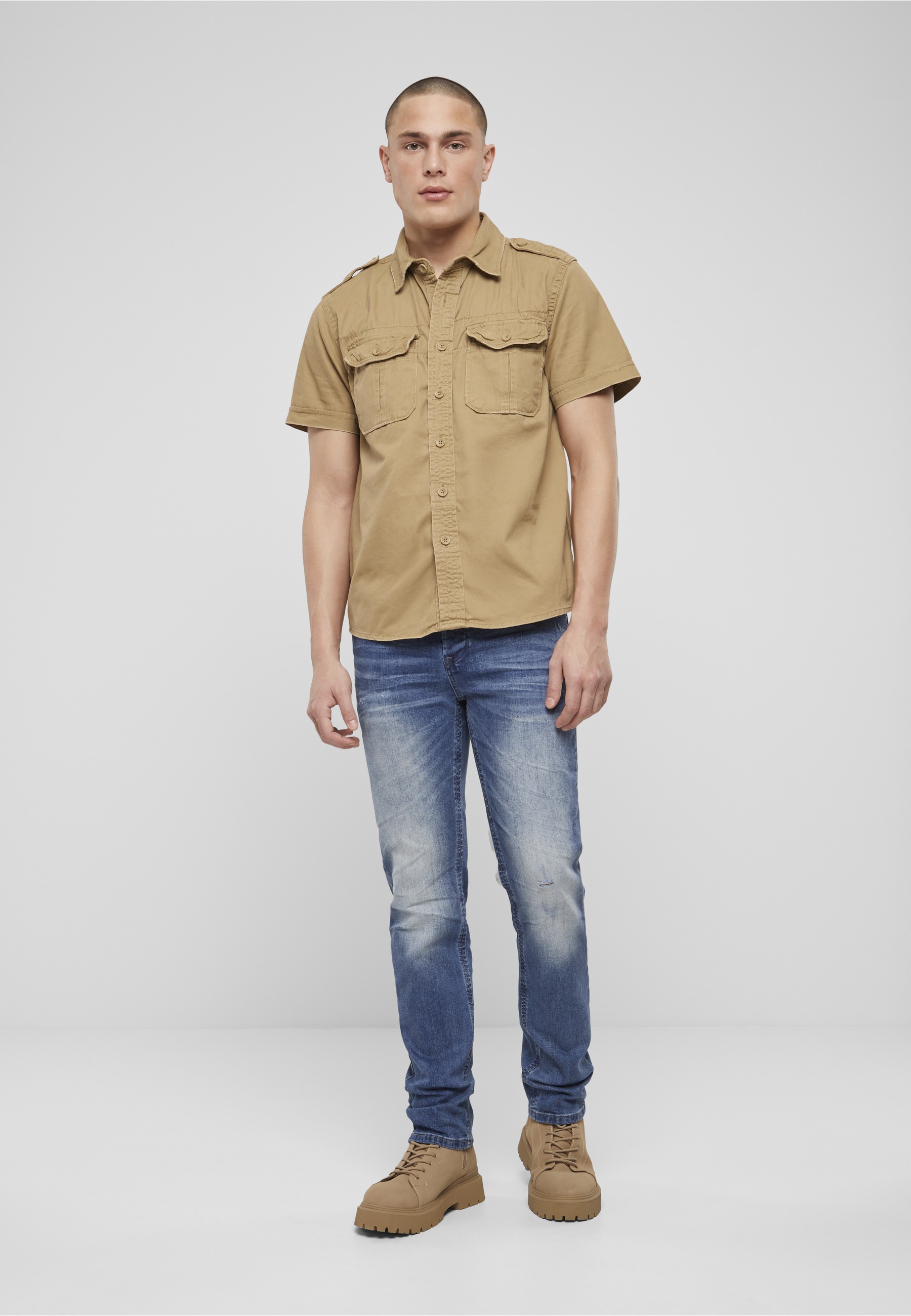 Brandit Langarmhemd »Brandit Herren Vintage Shirt shortsleeve« 1 Stk.