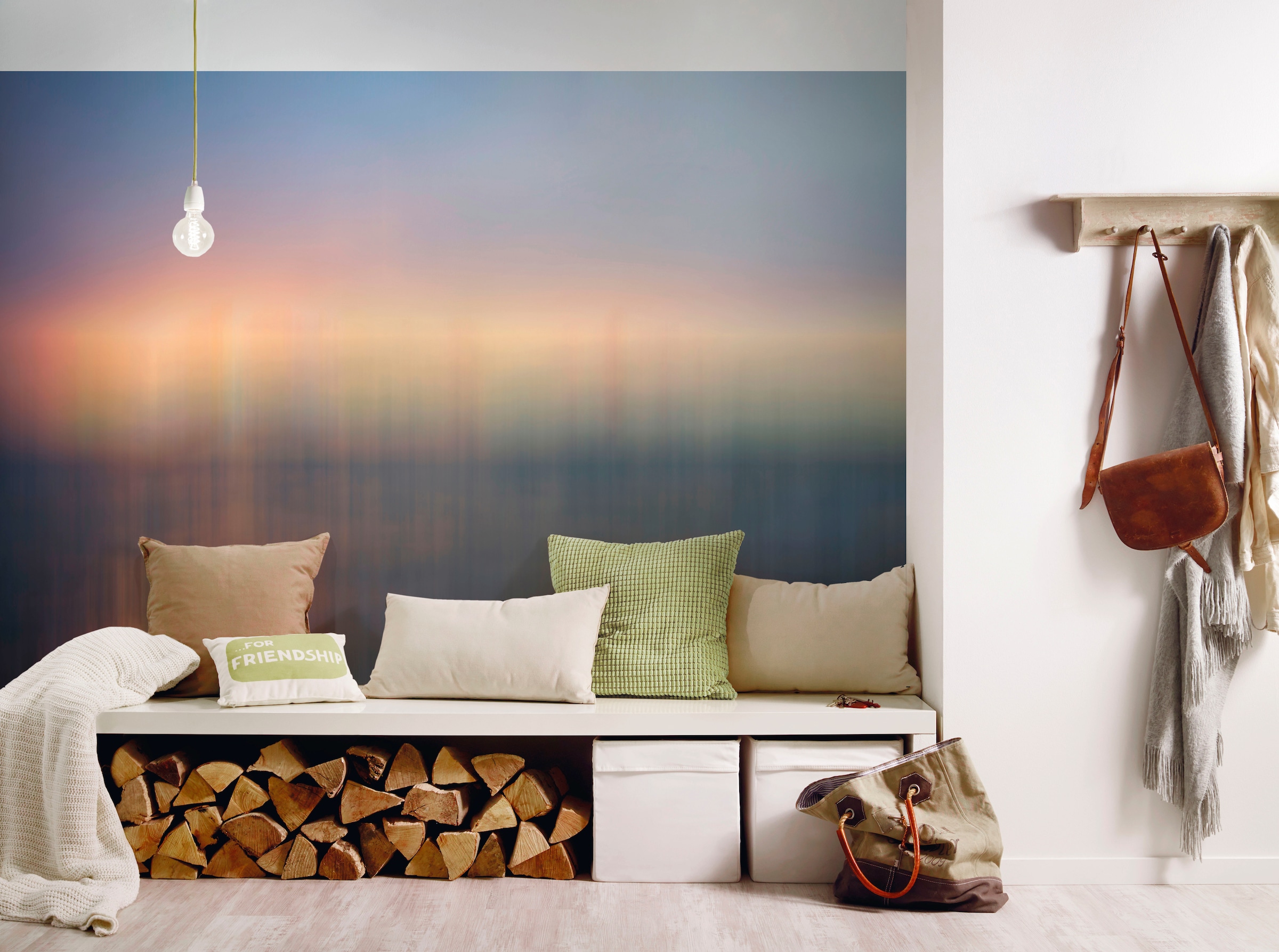 Architects Paper Fototapete »Atelier 47 Diffused Sundown 3«, abstrakt, Vlies, Wand, Schräge, Decke