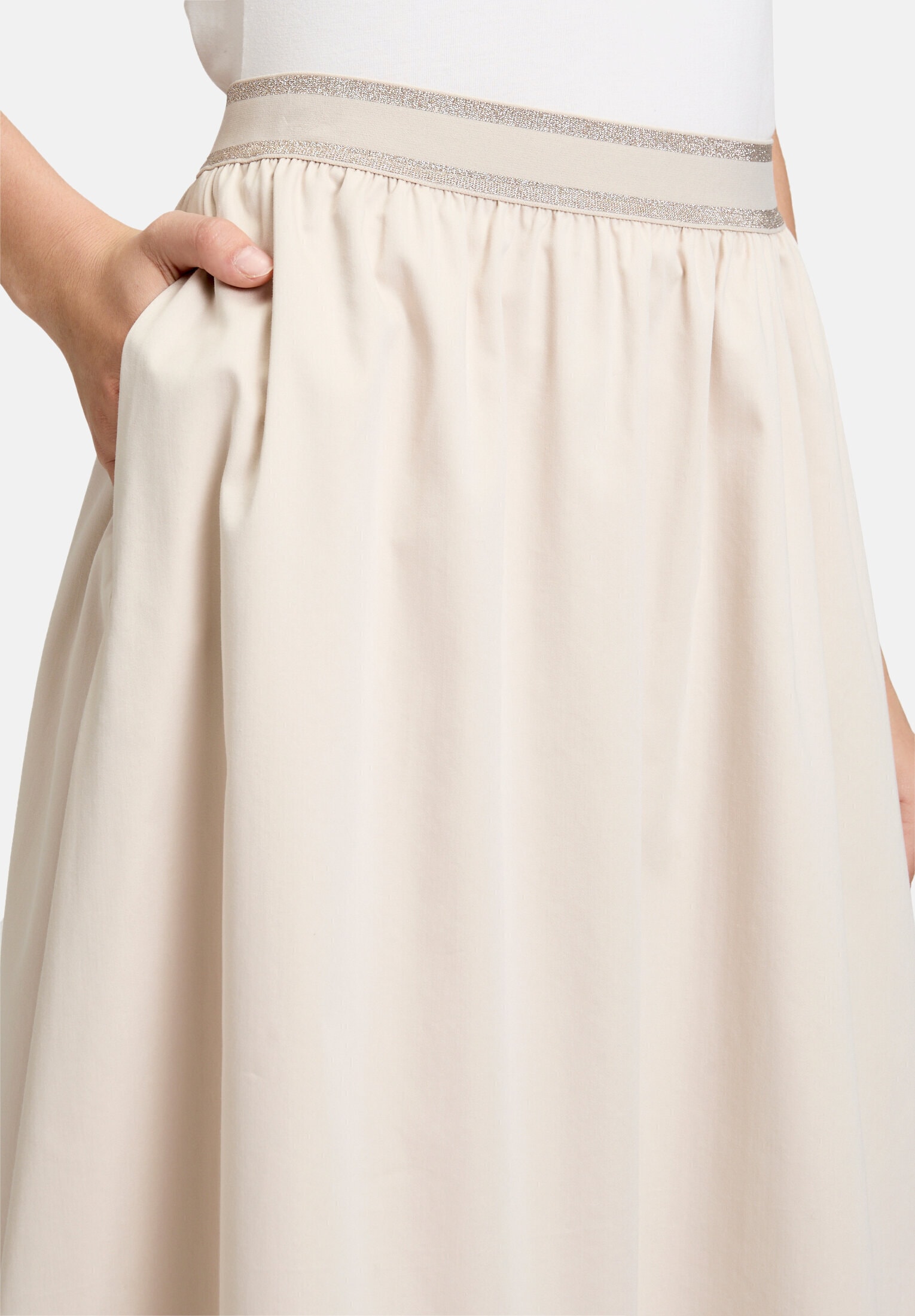 Betty&Co Midirock »Damen mit elastischem Bund«