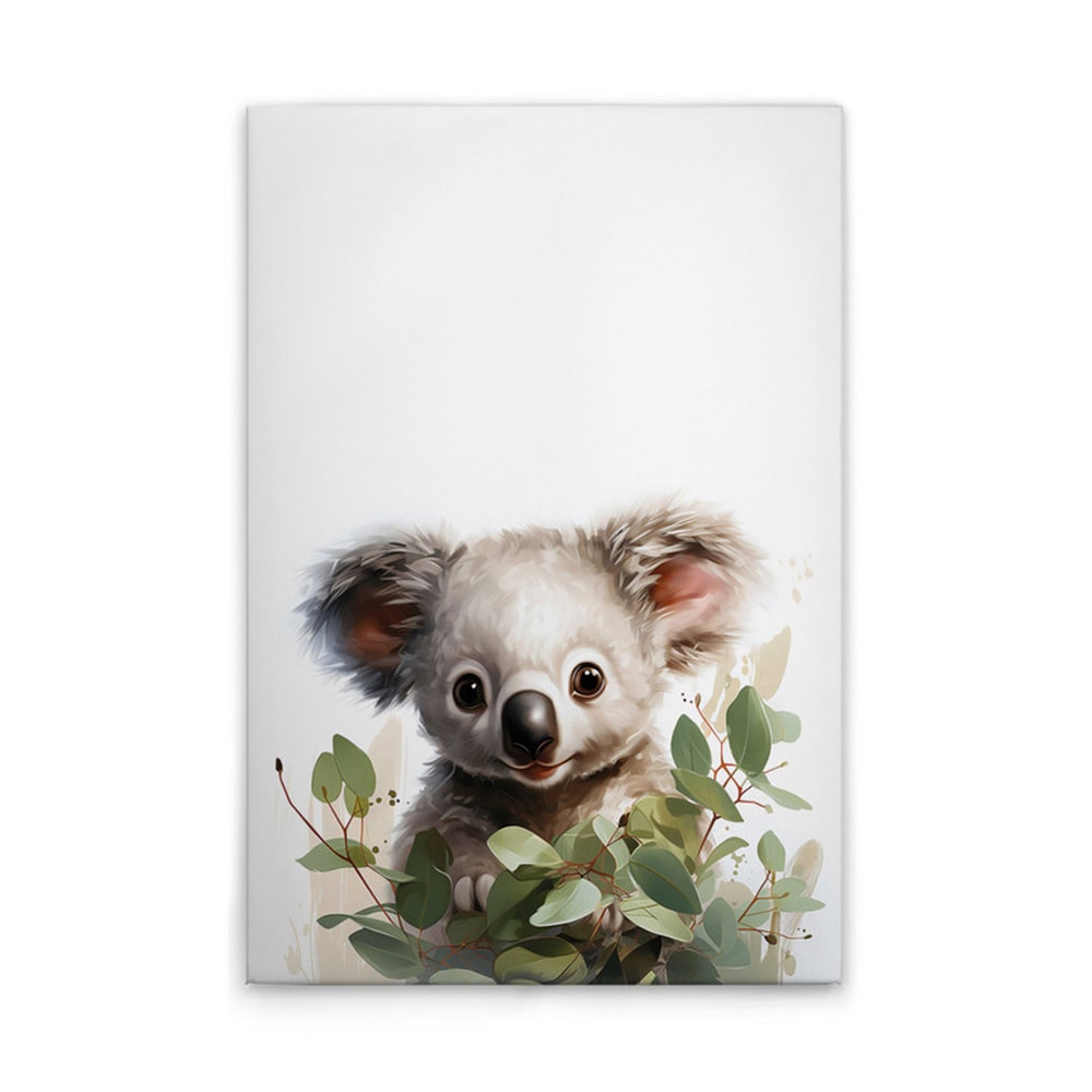 A.S. Création Leinwandbild "Baby Koala - Wandbild Weiß Grün Grau Keilrahmen günstig online kaufen