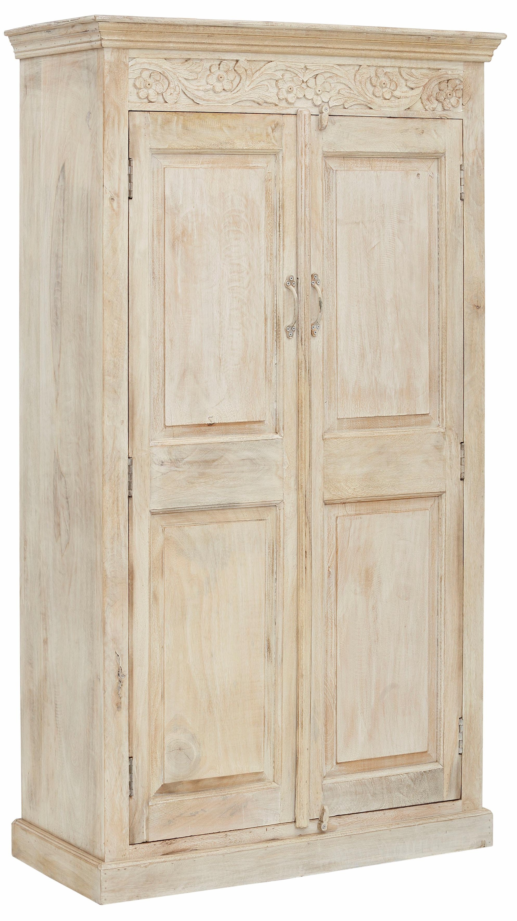 Home affaire Garderobenschrank »Devdan«, mit dekorativen Fräsungen oben,  Breite 100 cm, viel Stauraum | BAUR