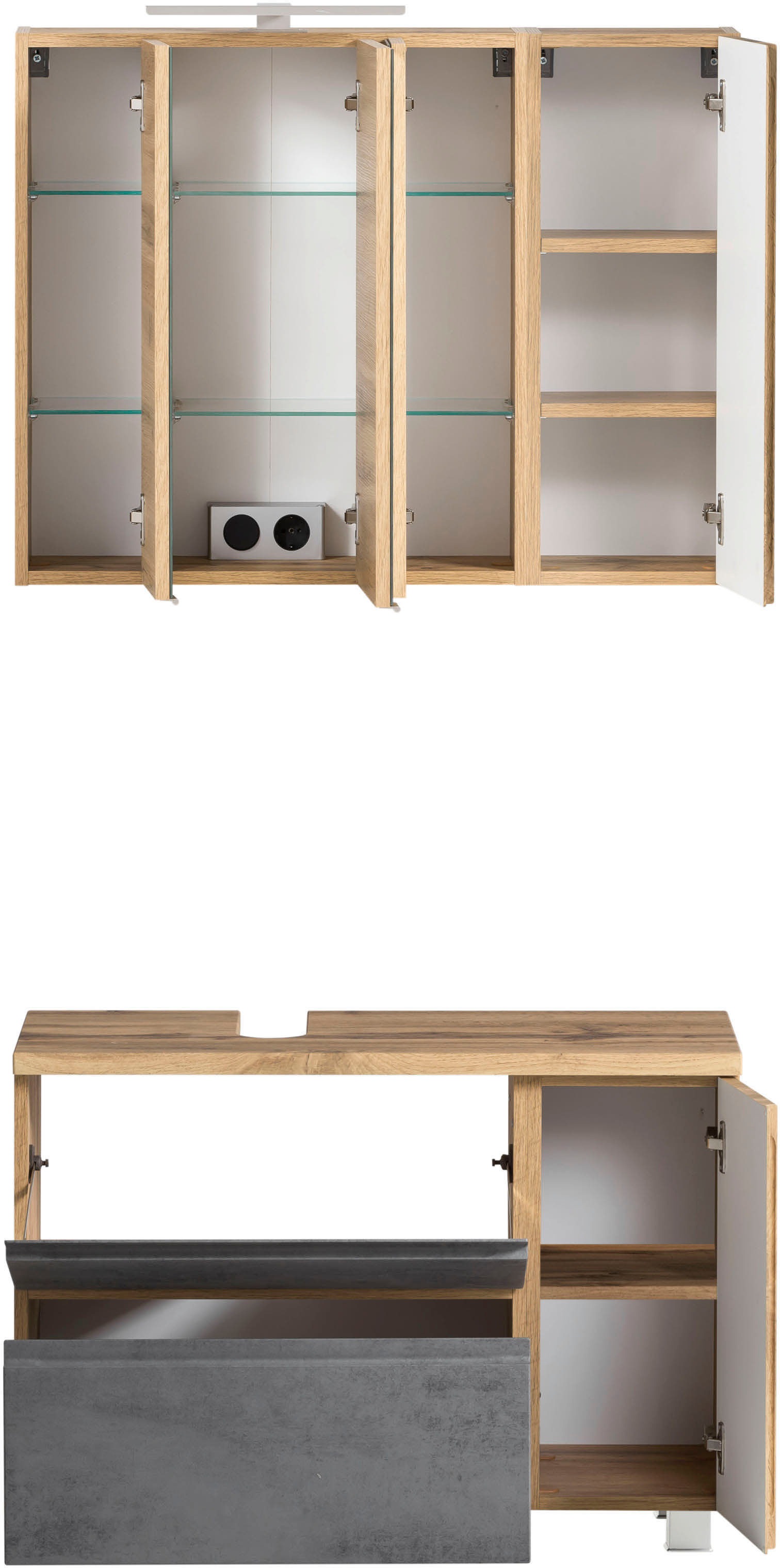 Thumbnail - welltime Badmöbel-Set "Sölden" 2 Stk. tlg.