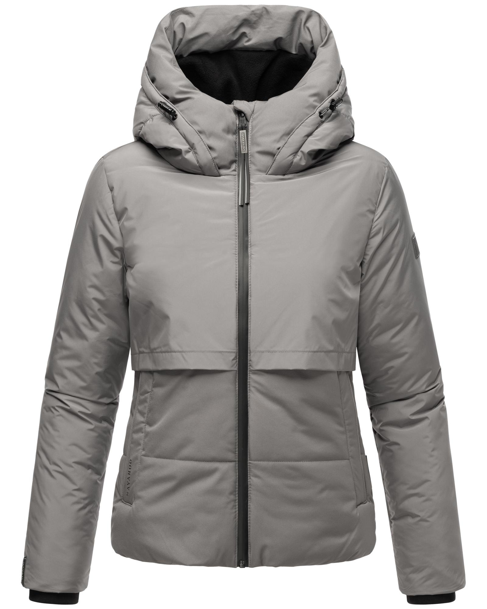 Navahoo Steppjacke »Liebesküken XIV«, mit Kapuze, modische Damen Winterjacke mit Fleece-Innenfutter