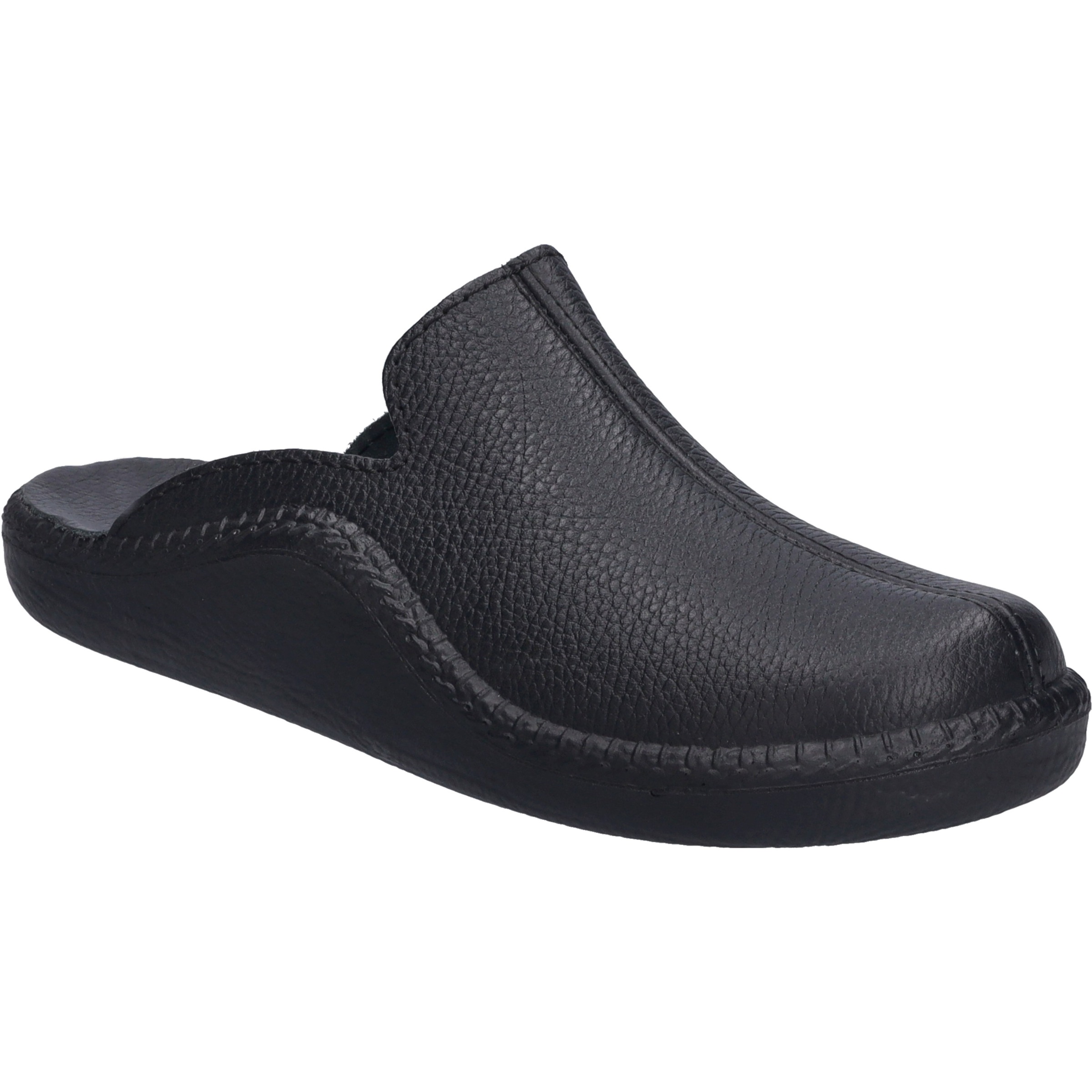 JOSEF SEIBEL Herren Hausschuh "Monaco 202 G, schwarz", Gr. 44, schwarz, Obermaterial: 100% Rindsleder Leather cow., Schuhe
