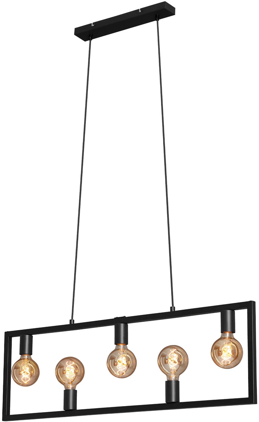 Pendelleuchte "Pendelleuchte KOTAK", 1 Stk., schwarz, BRILONER LEUCHTEN, Esszimmer, Leuchten, schwarz, E27, hängend Metall, für und