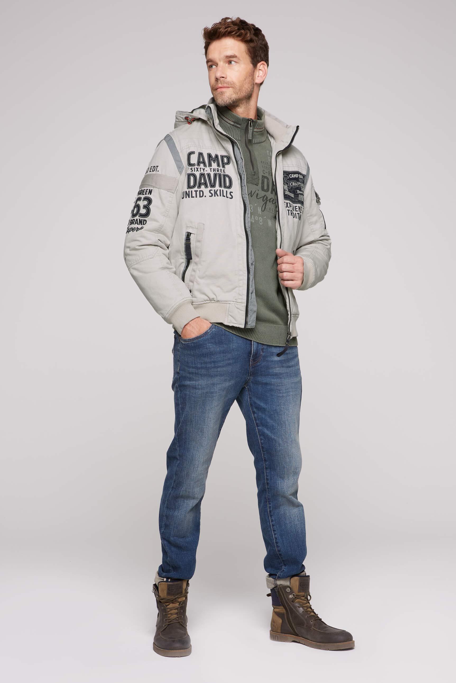 CAMP DAVID Winterjacke, mit Kapuze, mit Stehkragen & Kapuze