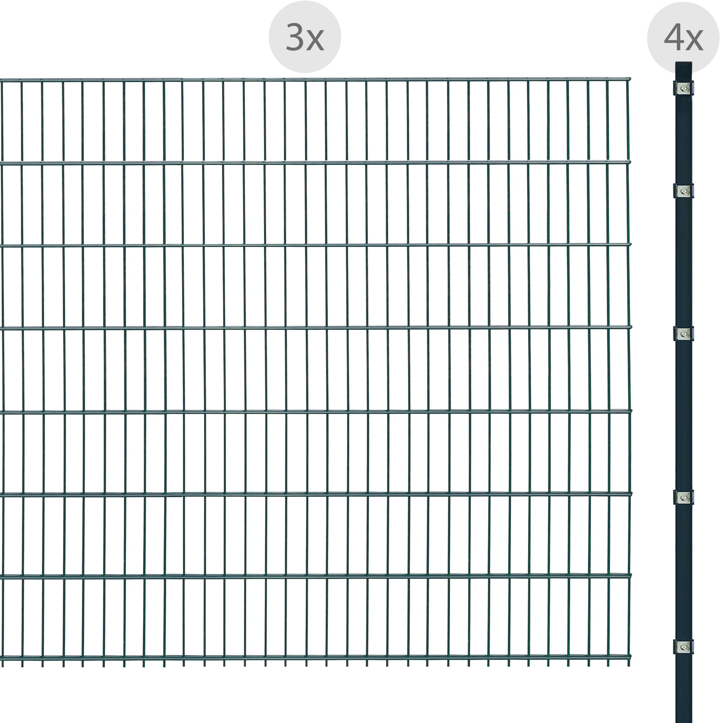 Arvotec Doppelstabmattenzaun Set Cm Hoch Matten