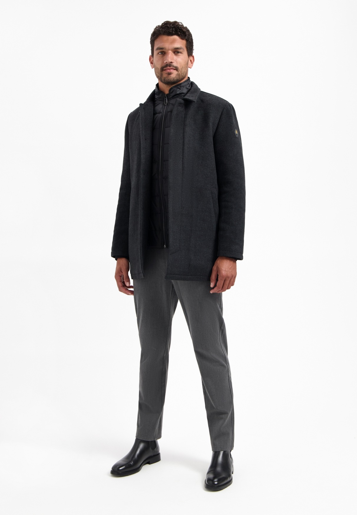 Thumbnail - NO EXCESS Parka "No Excess Wollmantel mit doppeltem Verschluss"