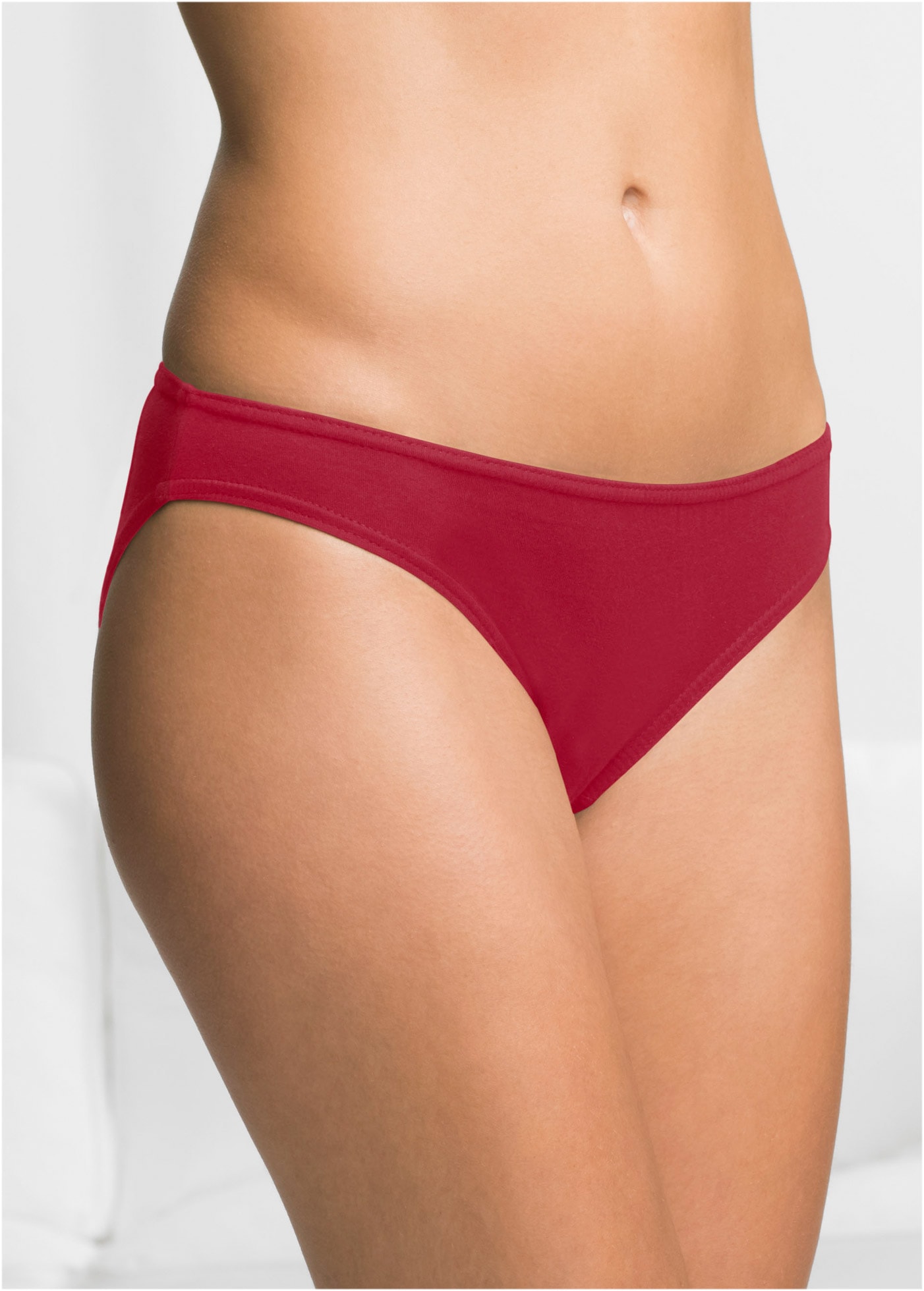 bonprix Slip »Slip (10er Pack)« Packung, 10 Stk. bequeme Passform, aus Baumwolle, verschiedene Farben, im 10er Pack