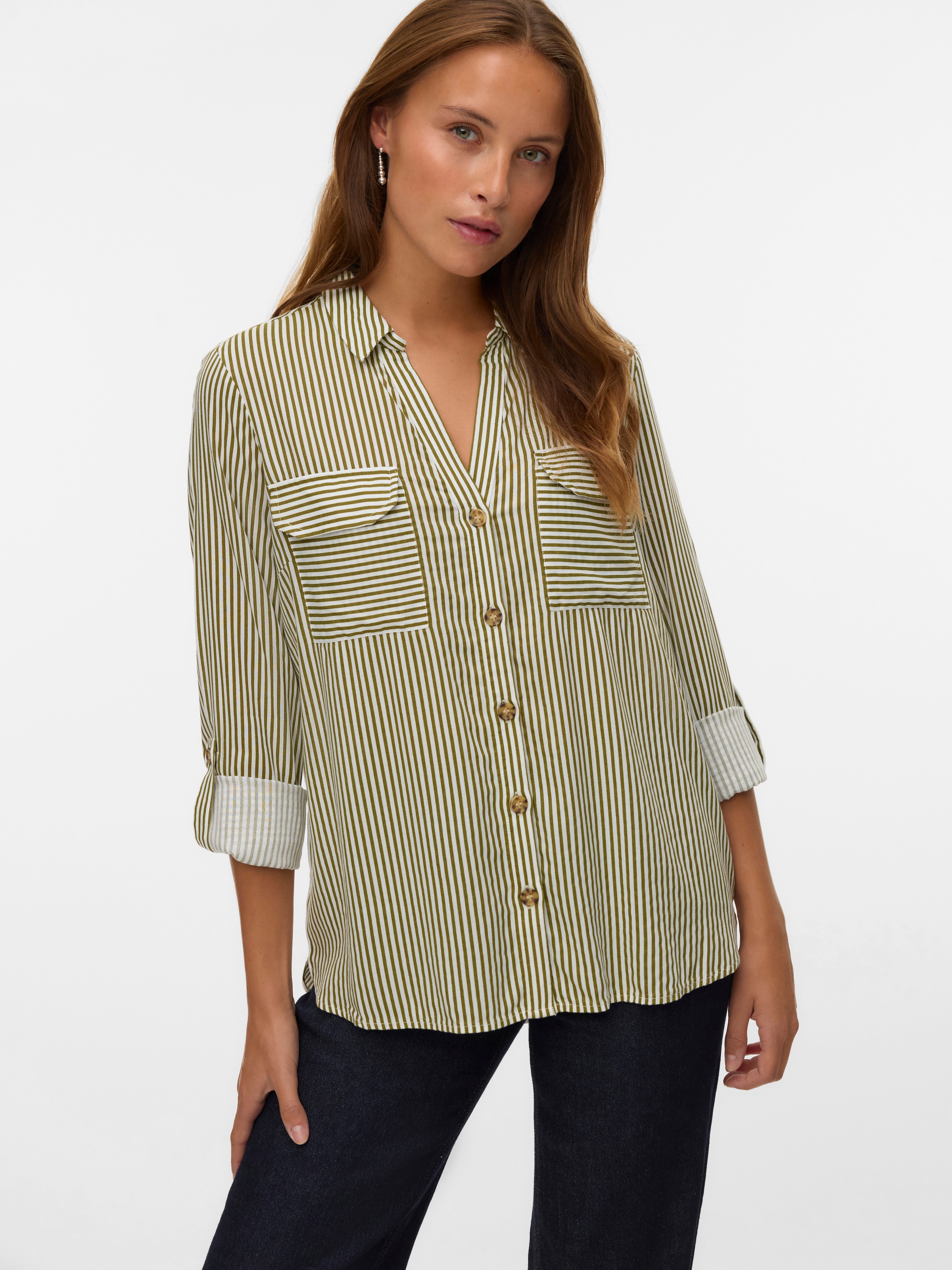 Vero Moda Hemdbluse "VMBUMPY L/S SHIRT NEW WVN GA NOOS" günstig online kaufen