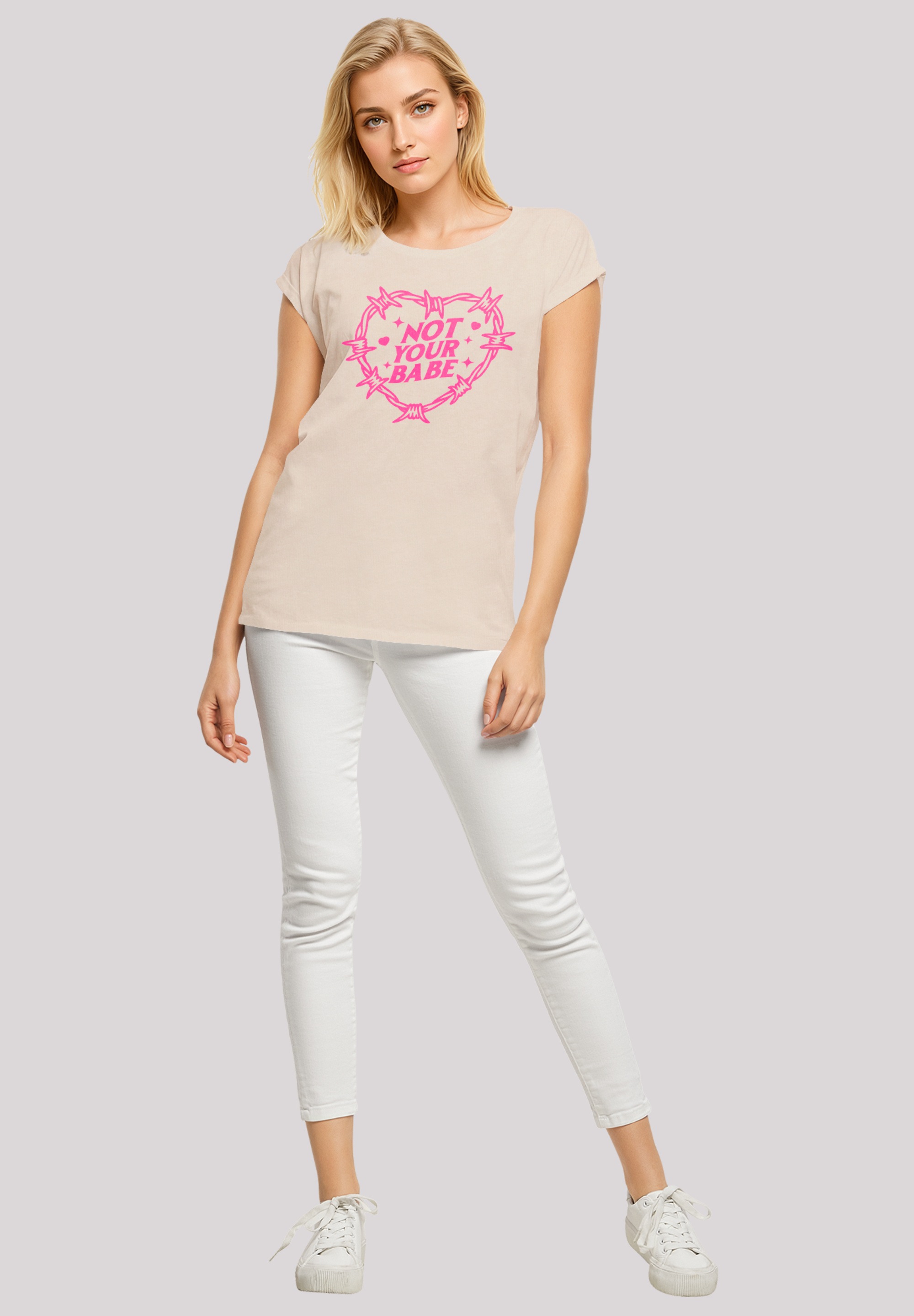 F4NT4STIC T-Shirt »Unabhängige Frau Not Your Babe Frauentag« Premium Qualität