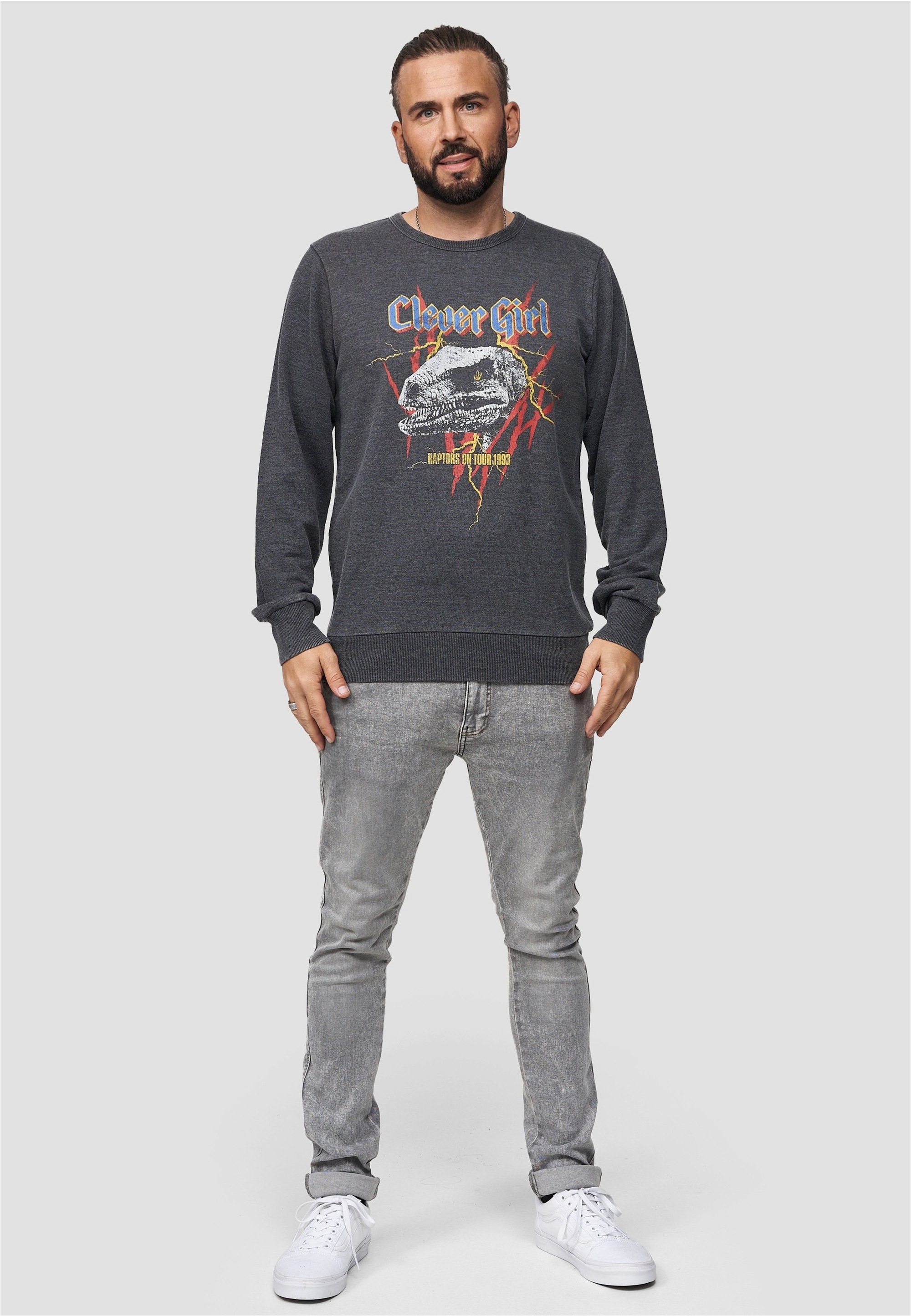 Recovered Sweatshirt "Jurassic Park T-Rex Rock", im lockeren Schnitt günstig online kaufen