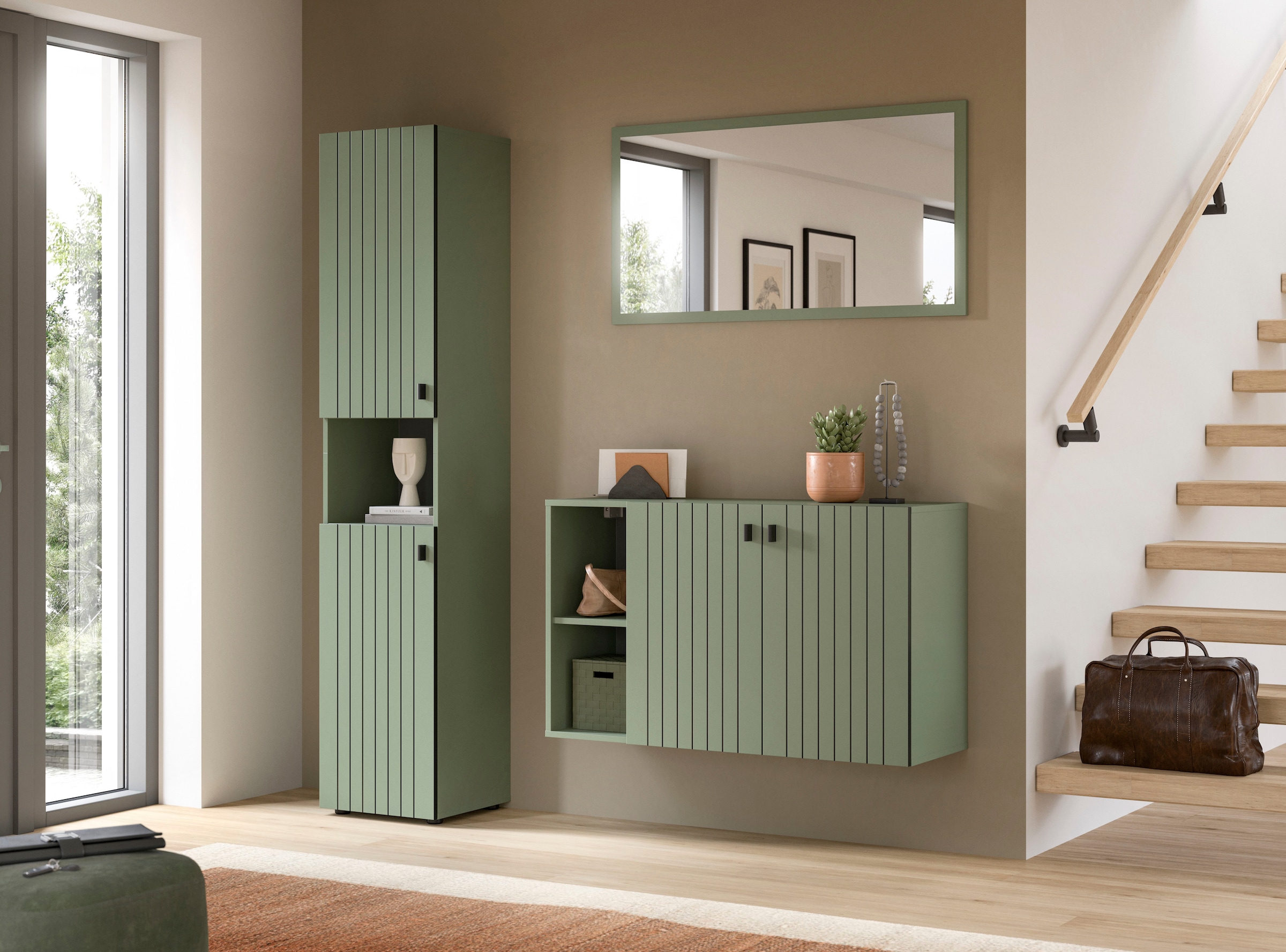 INOSIGN Garderoben-Set "TATIO, 3-tlg. Garderobenkombination, Breite: 161 cm günstig online kaufen