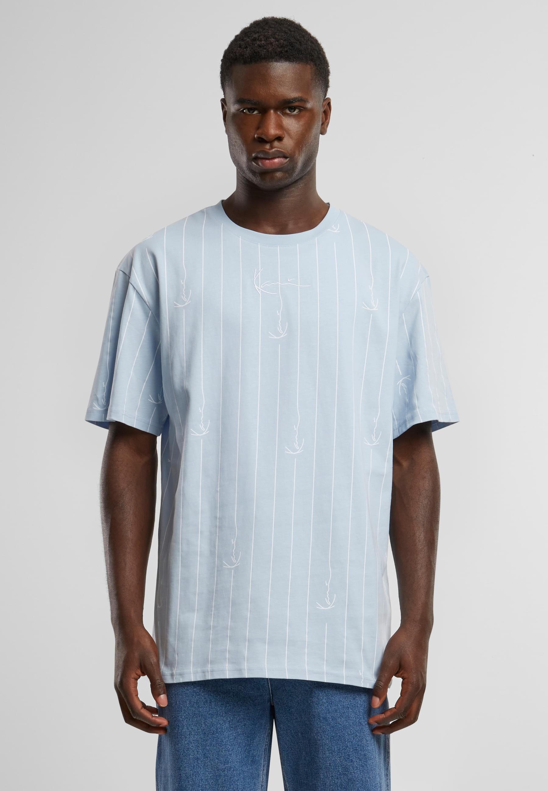 Karl Kani T-Shirt »Karl Kani Herren Karl Kani Small Signature Logo Prinstripe Tee«, (1 tlg.)