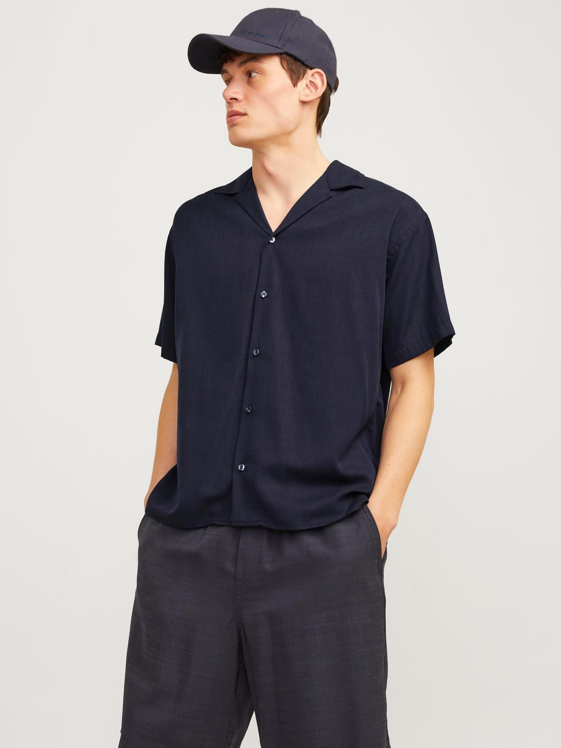 Jack & Jones Kurzarmhemd "JPRCCAARON TENCEL RESORT SHIRT S/S LN"