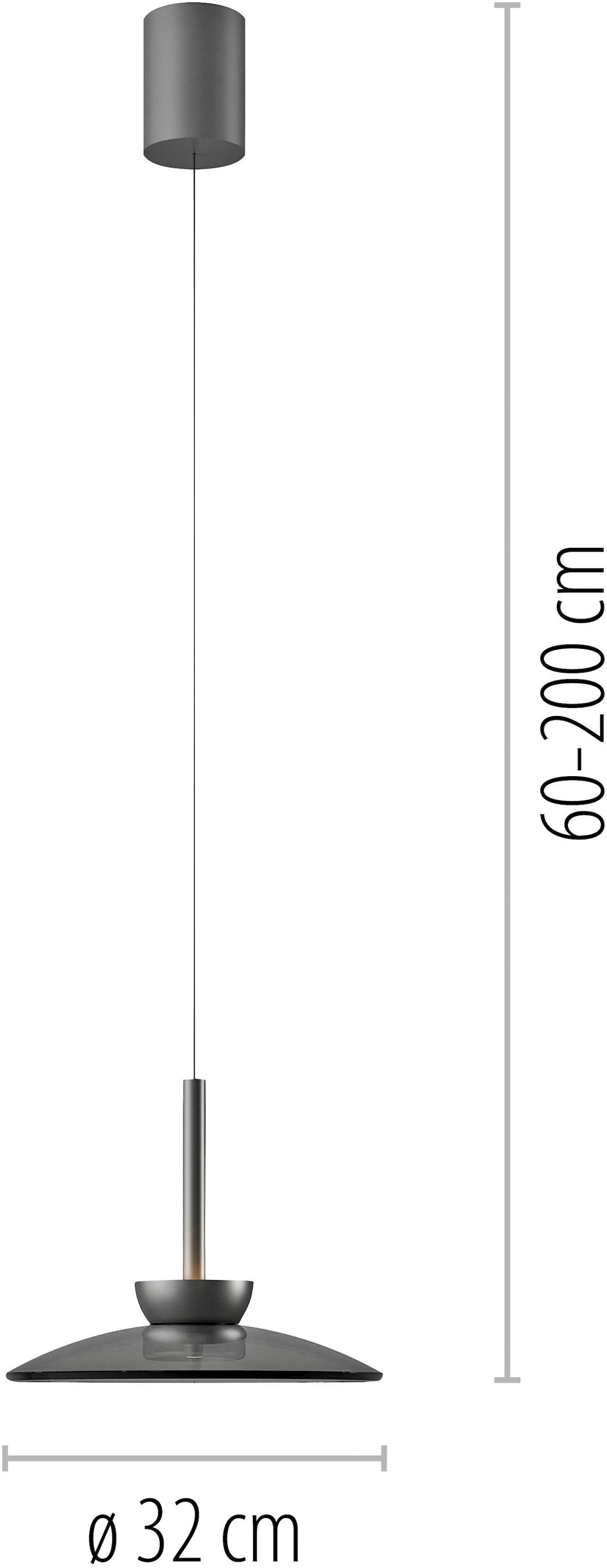Neuhaus PURE LED Pendelleuchte »PURE Moon« LED-Board 1 Stk. Warmweiß Comfort Lift, dimmfähig über separaten Tronicdimmer