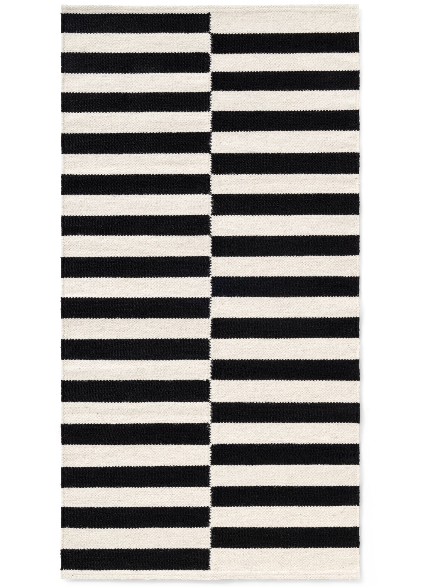 HANSE Home Wollteppich "Donna, schwarz-weiss" rechteckig 5 mm Höhe Handgewe günstig online kaufen