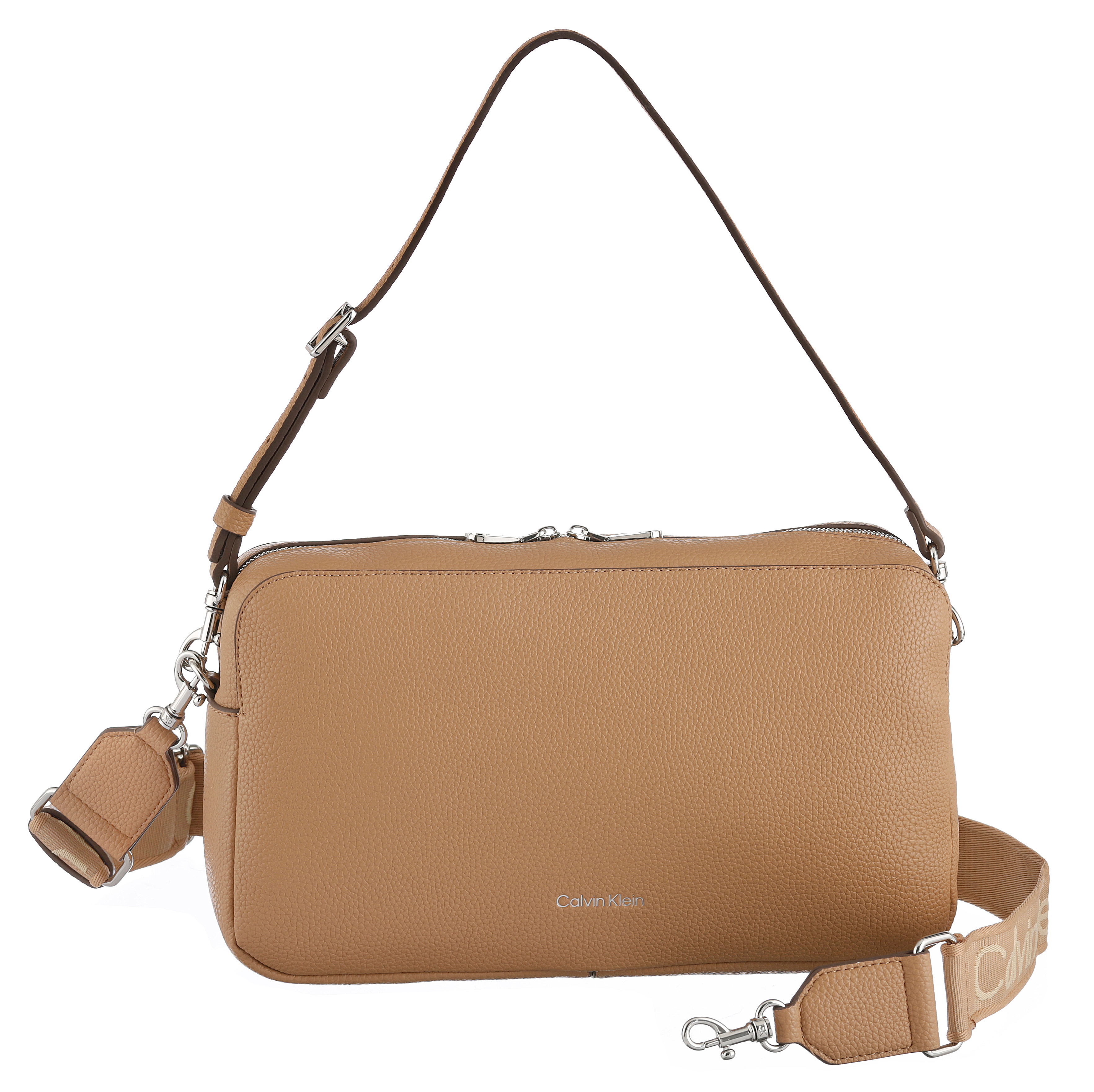 Calvin Klein Umhängetasche "WEBBING 2X STRAP" Damen Handtasche, Schultertasche, Camera Bag