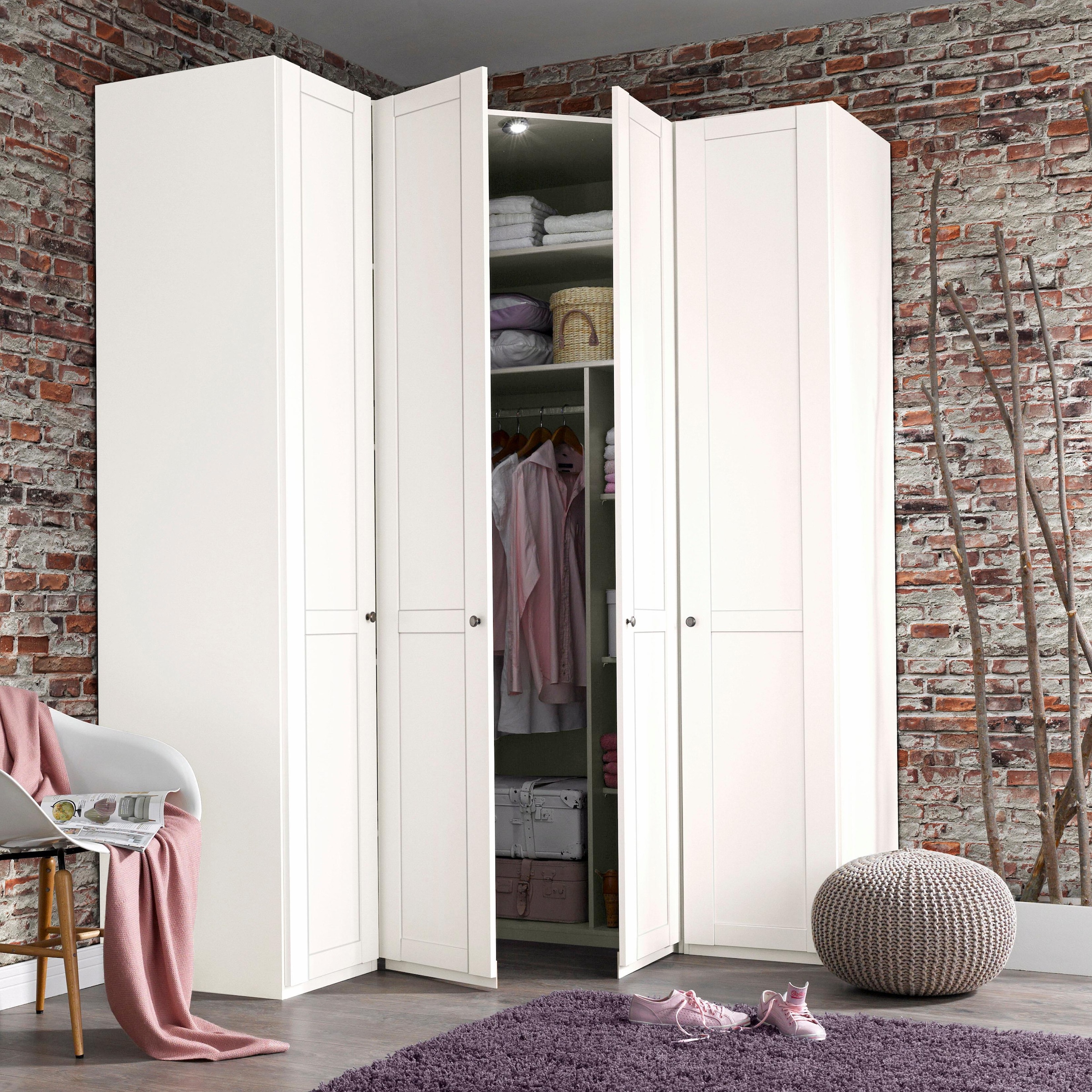 Wimex Kleiderschrank »New York, Wäscheschrank, Garderobe, Aufbewahrung«, in vielen Breiten, individuelles Stauraumwunder, Höhe 208 oder 236cm