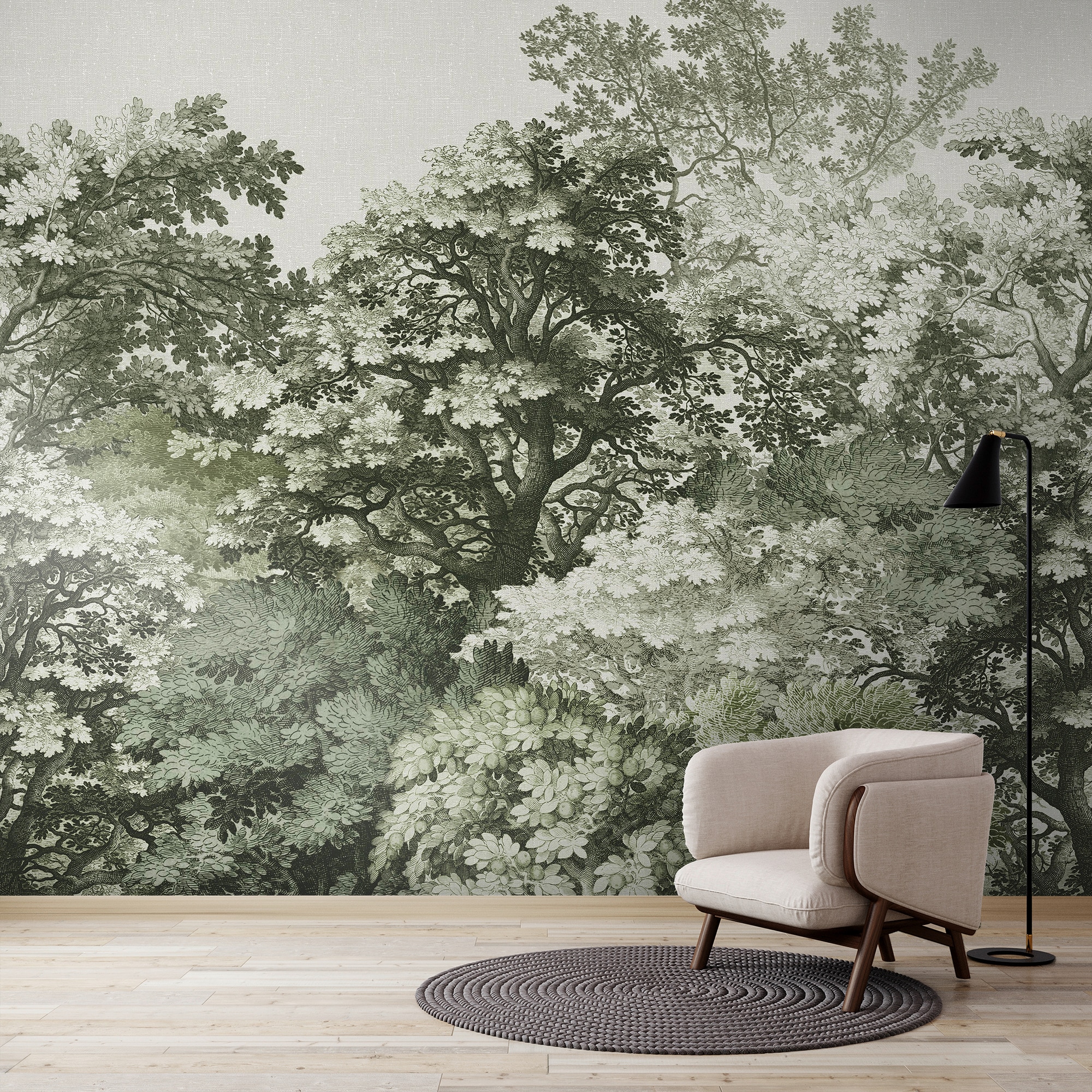 Superfresco Easy Fototapete »Walddach« Motiv glatt Design Tapeten