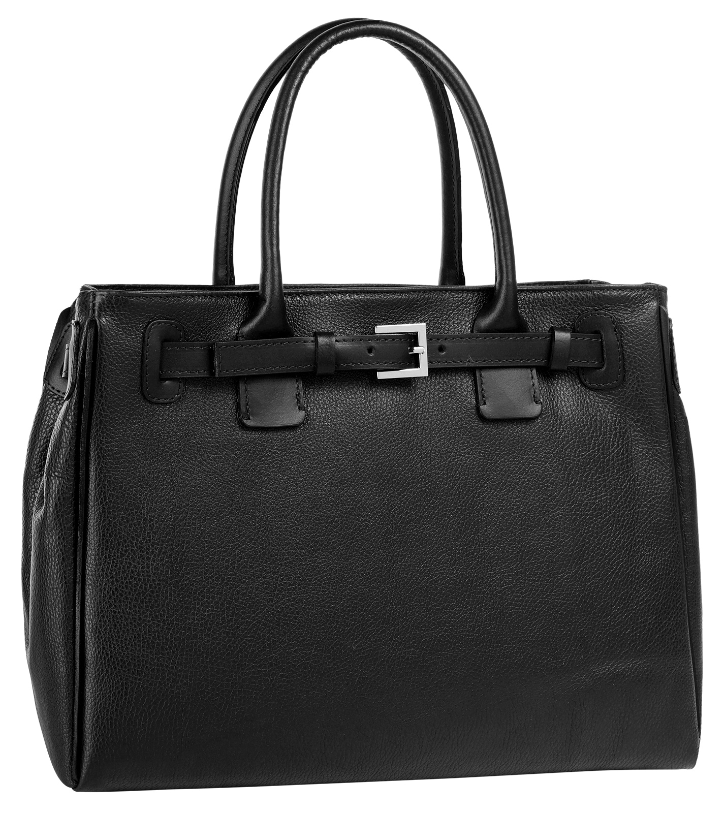 Cluty Henkeltasche echt Leder, Made in Italy