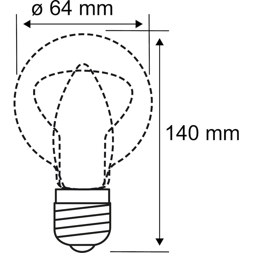 Paulmann LED-Leuchtmittel »Bundle ST64 gold 2x 6,5 W«, E27, 2 St., Extra-Warmweiß
