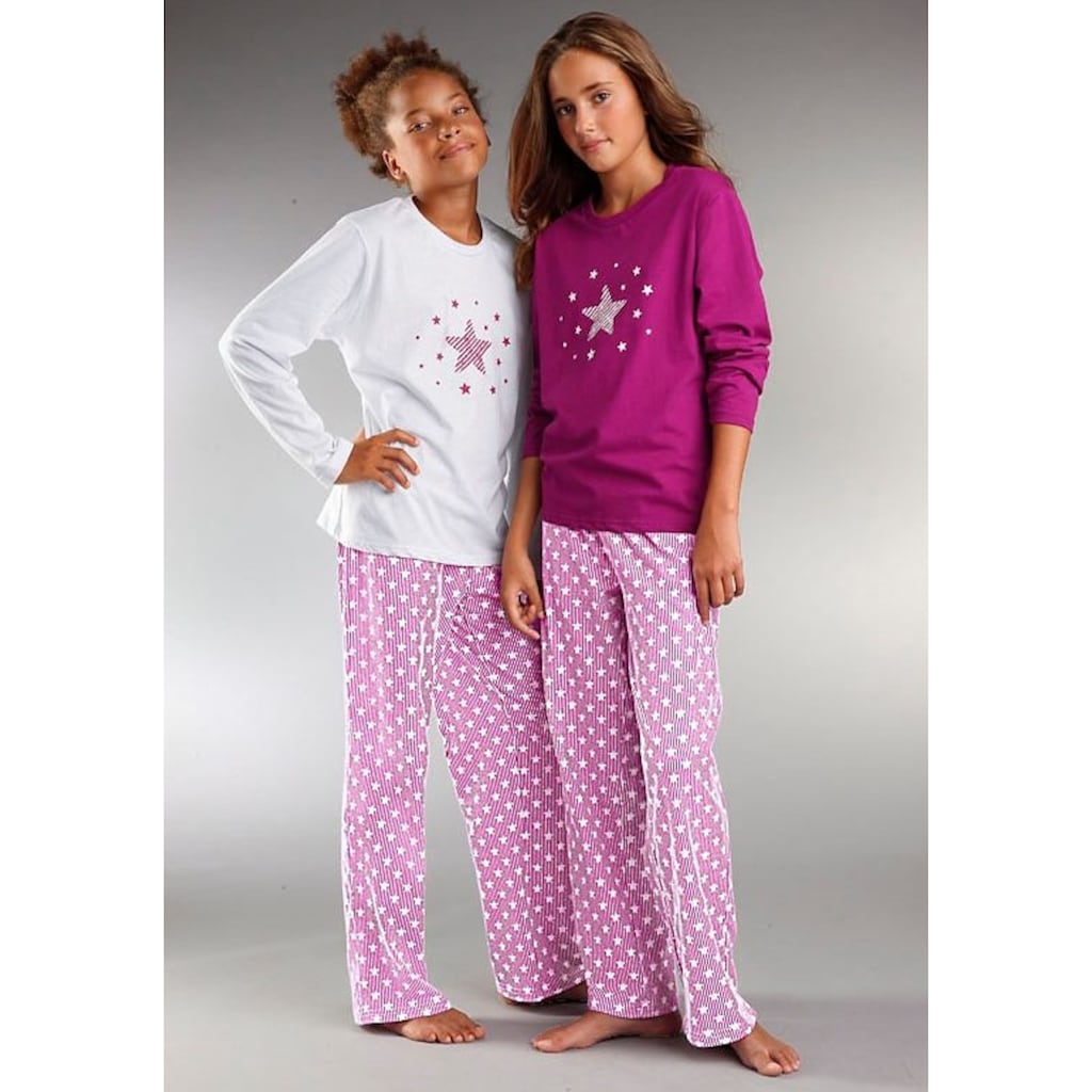 petite fleur Pyjama, (Set, 4 tlg., 2 Stück)