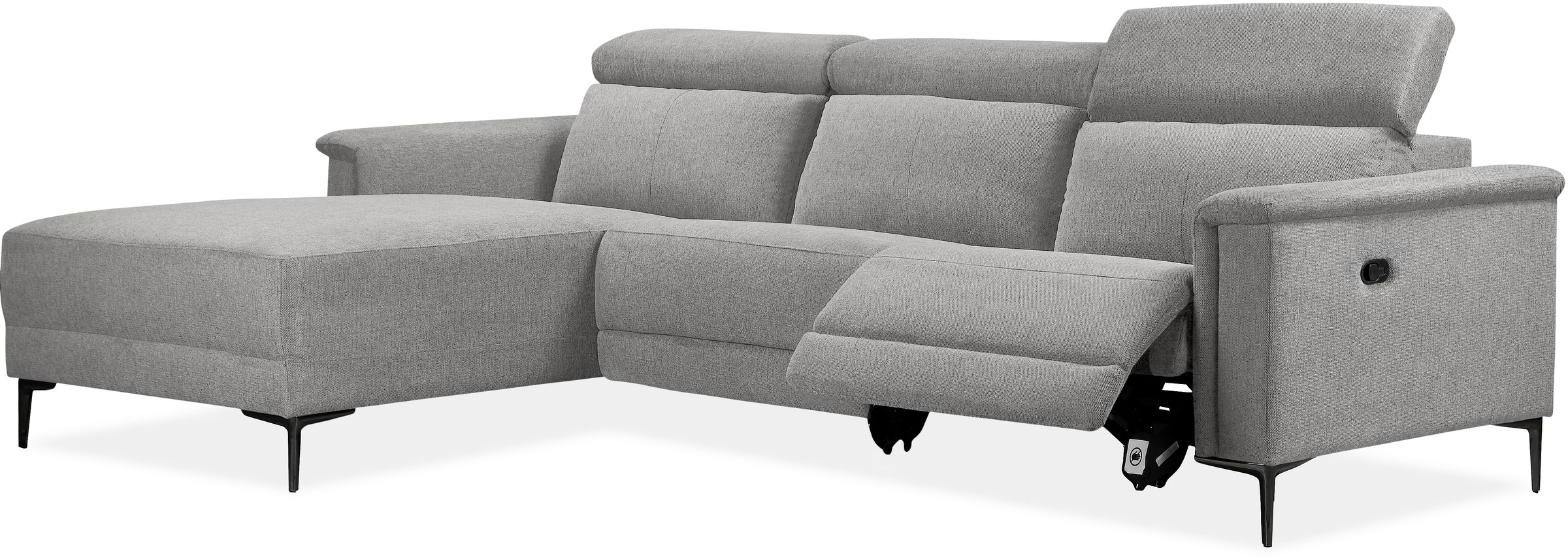 Places of Style Ecksofa Lund, mit man. o. elektr. Relaxfunktion und USB/ Kopfteilverstellung