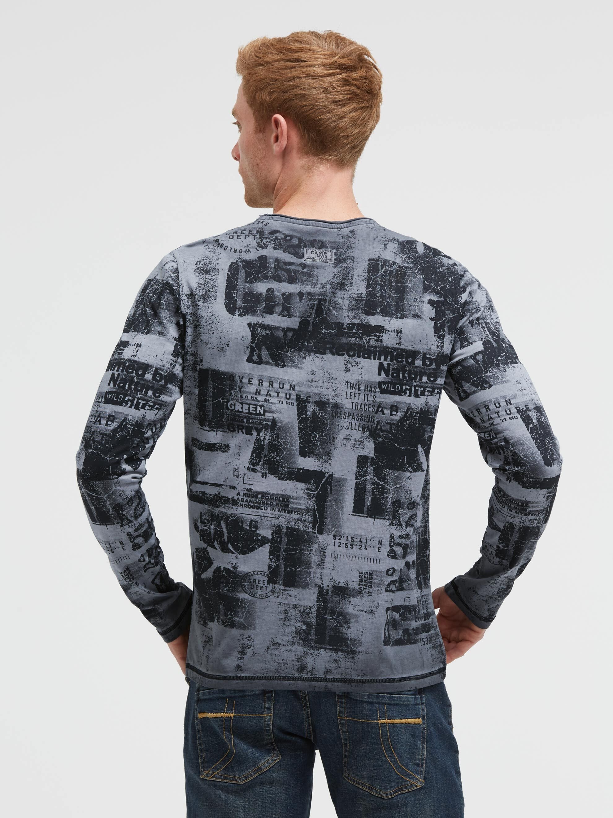 CAMP DAVID Rundhalsshirt mit All Over-Print