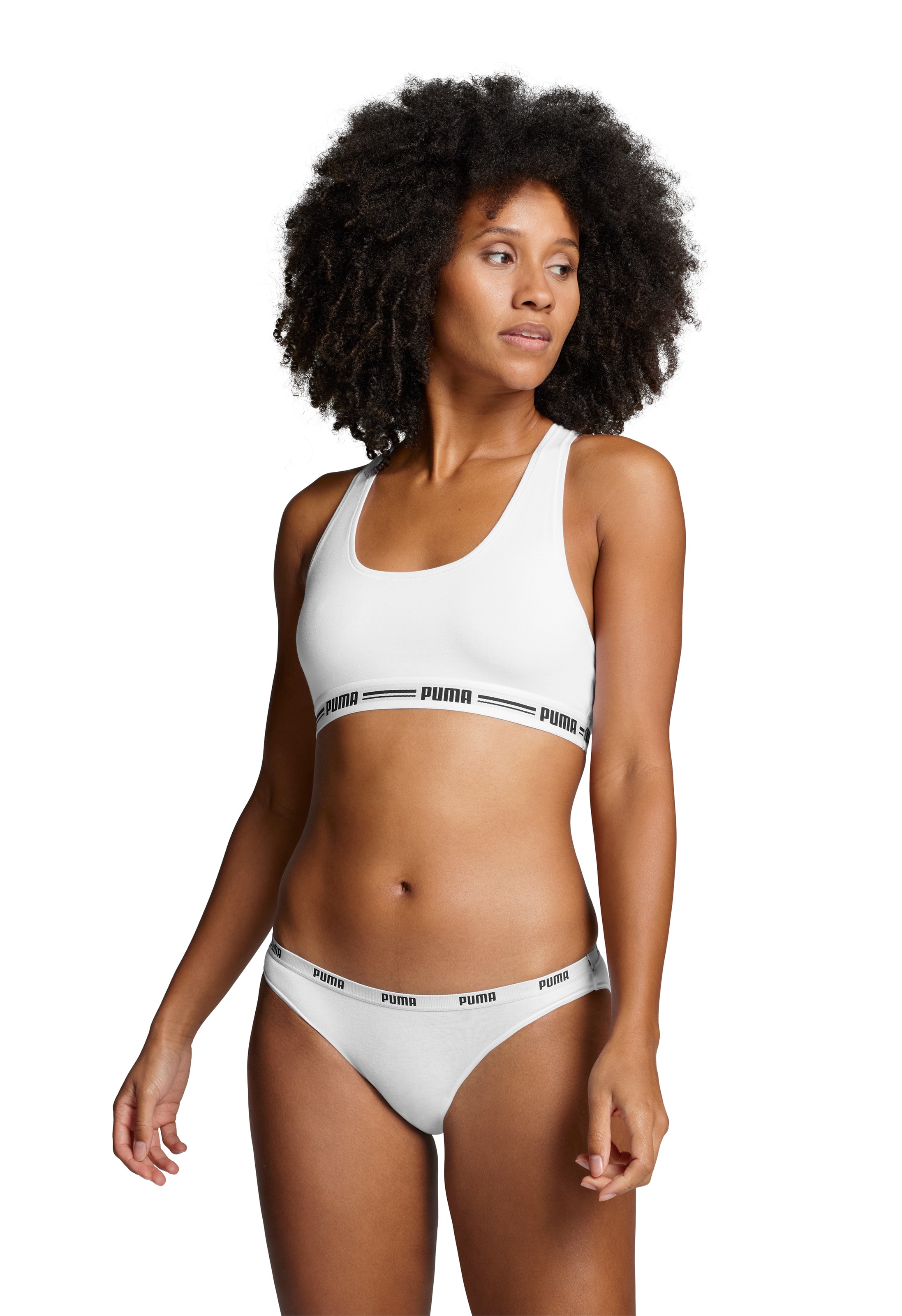 PUMA Bikinislip »PUMA WOMEN BIKINI 2P«, (2er Pack), Low-Rise Design, flache Nähte, elastischer Logobund