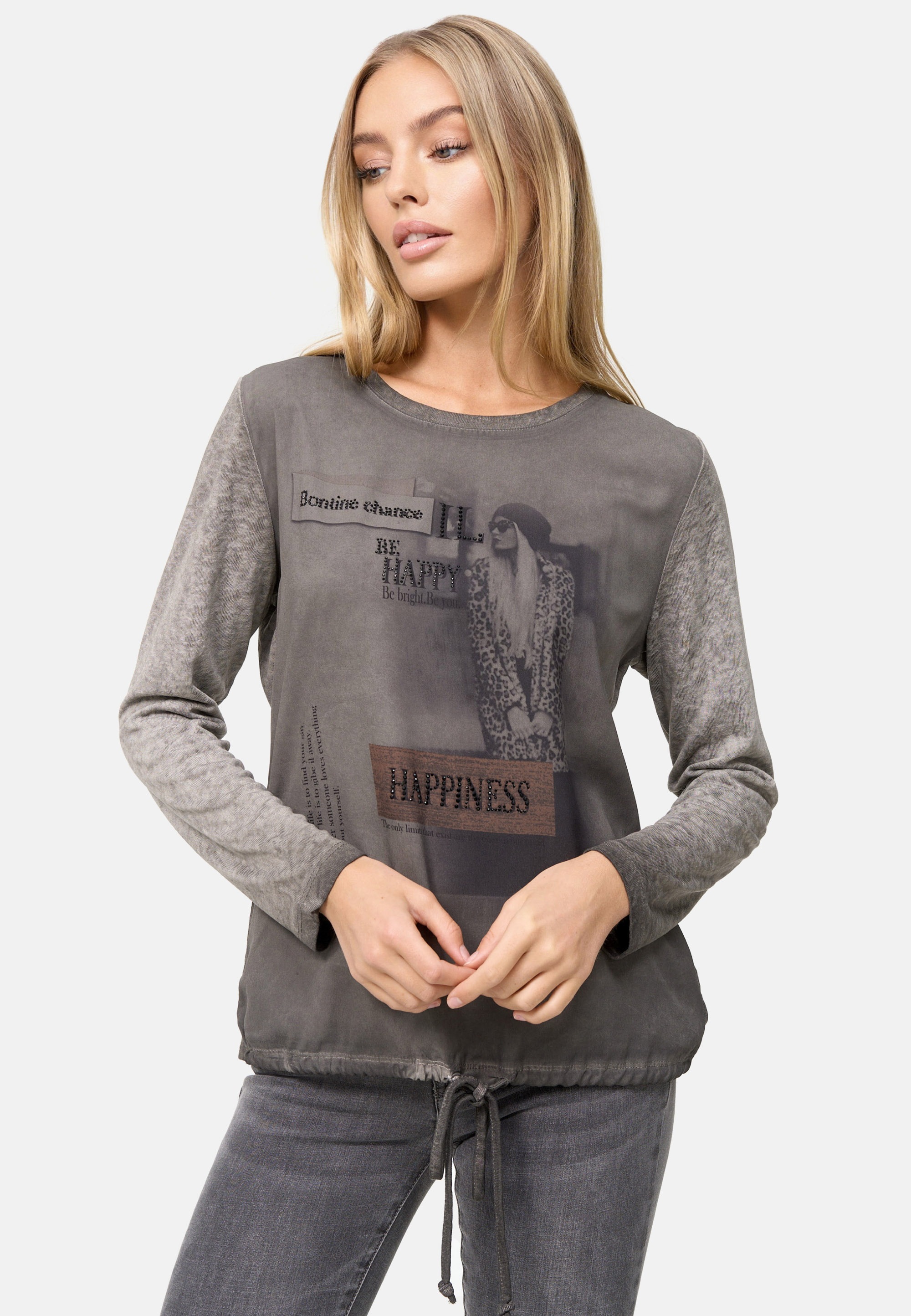 Decay Langarmshirt, mit großem Frontprint kaufen
