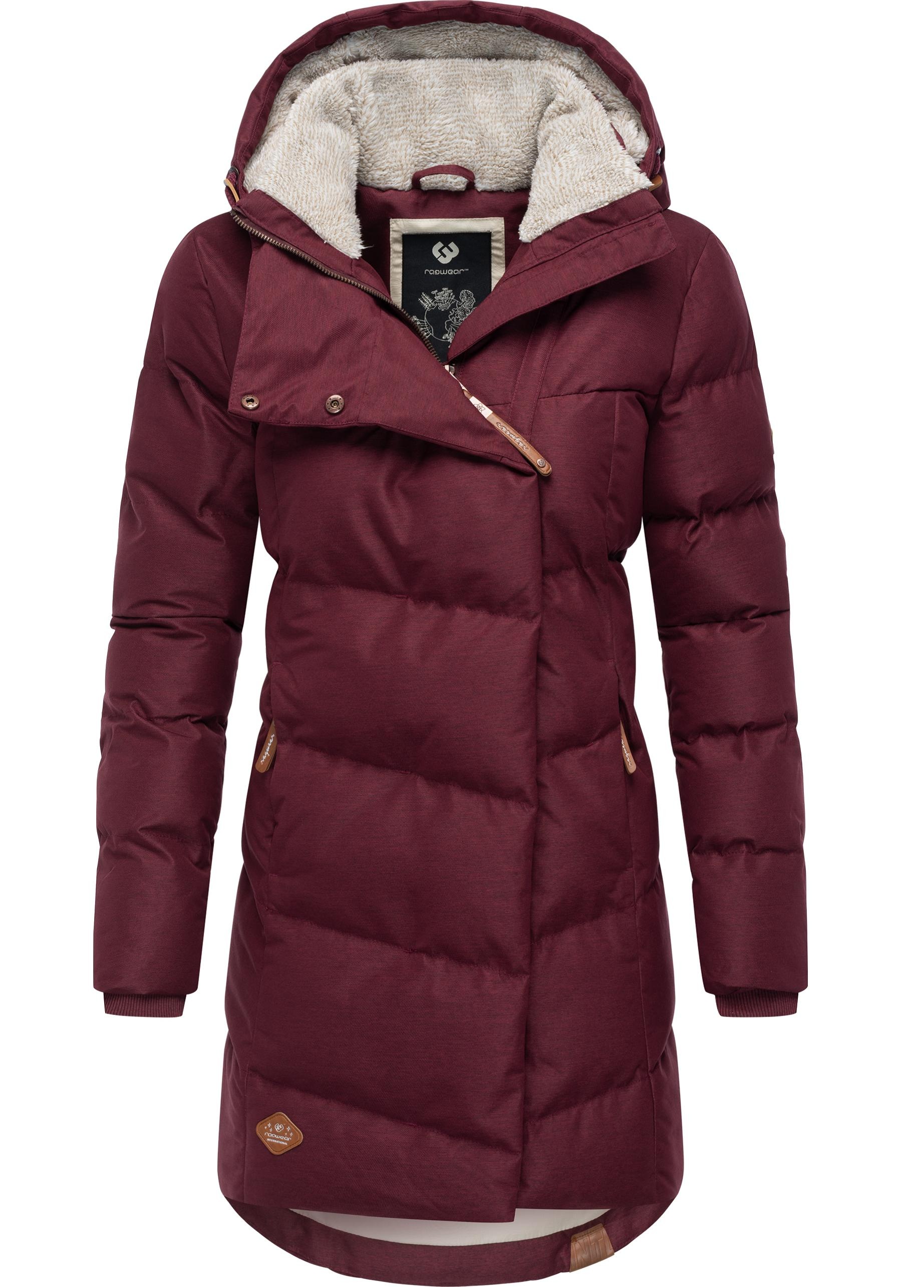 Ragwear Wintermantel "Pavla" stylischer Winterparka mit Teddyfutter und Kap günstig online kaufen