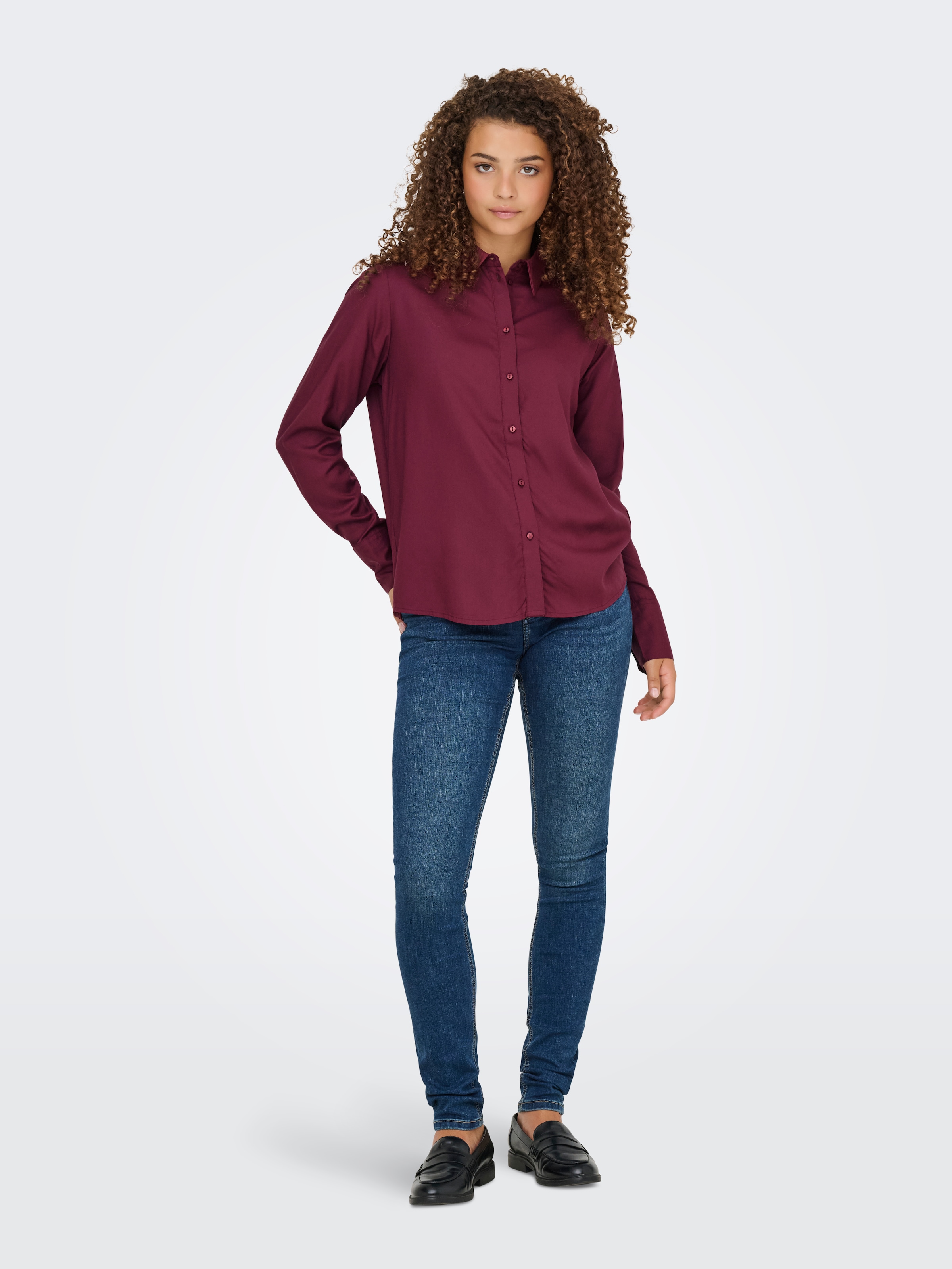 ONLY Hemdbluse »ONLBERIT LIFE L/S SHIRT WVN«