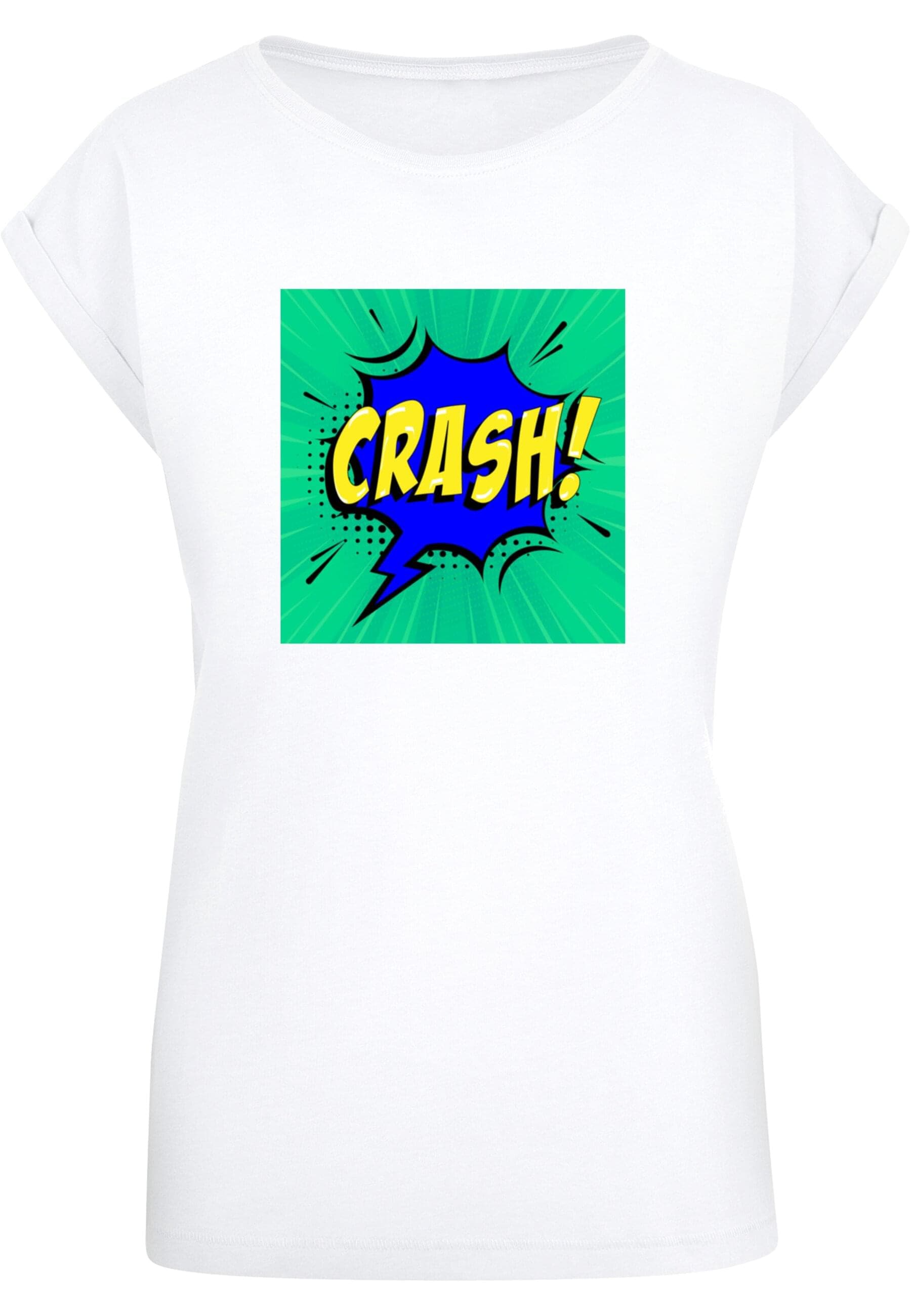 Merchcode T-Shirt "Merchcode Damen Ladies CRASH Comic Extended Shoulder Tee günstig online kaufen