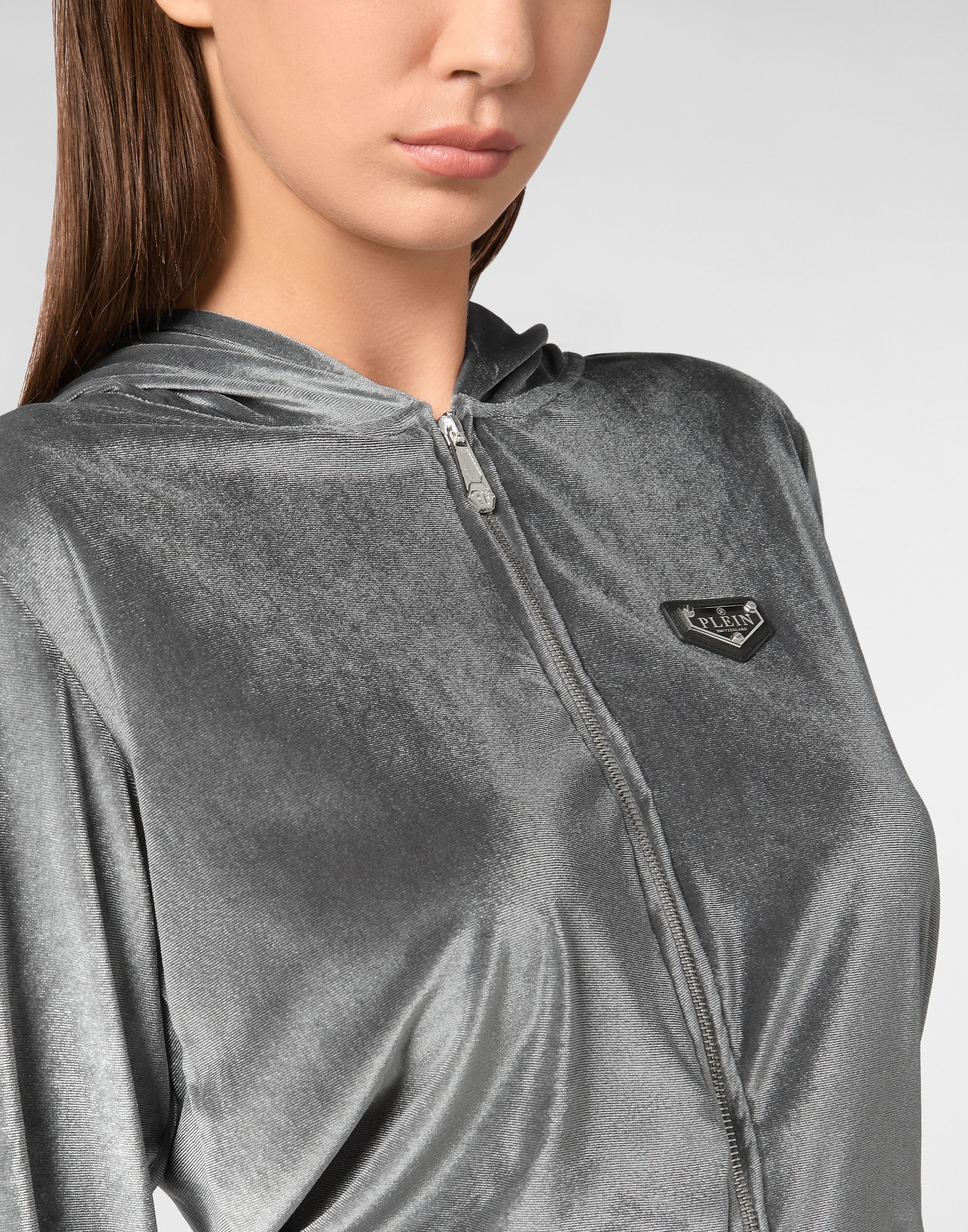 PHILIPP PLEIN Kapuzensweatjacke »Skull Mit Schmucksteinen«