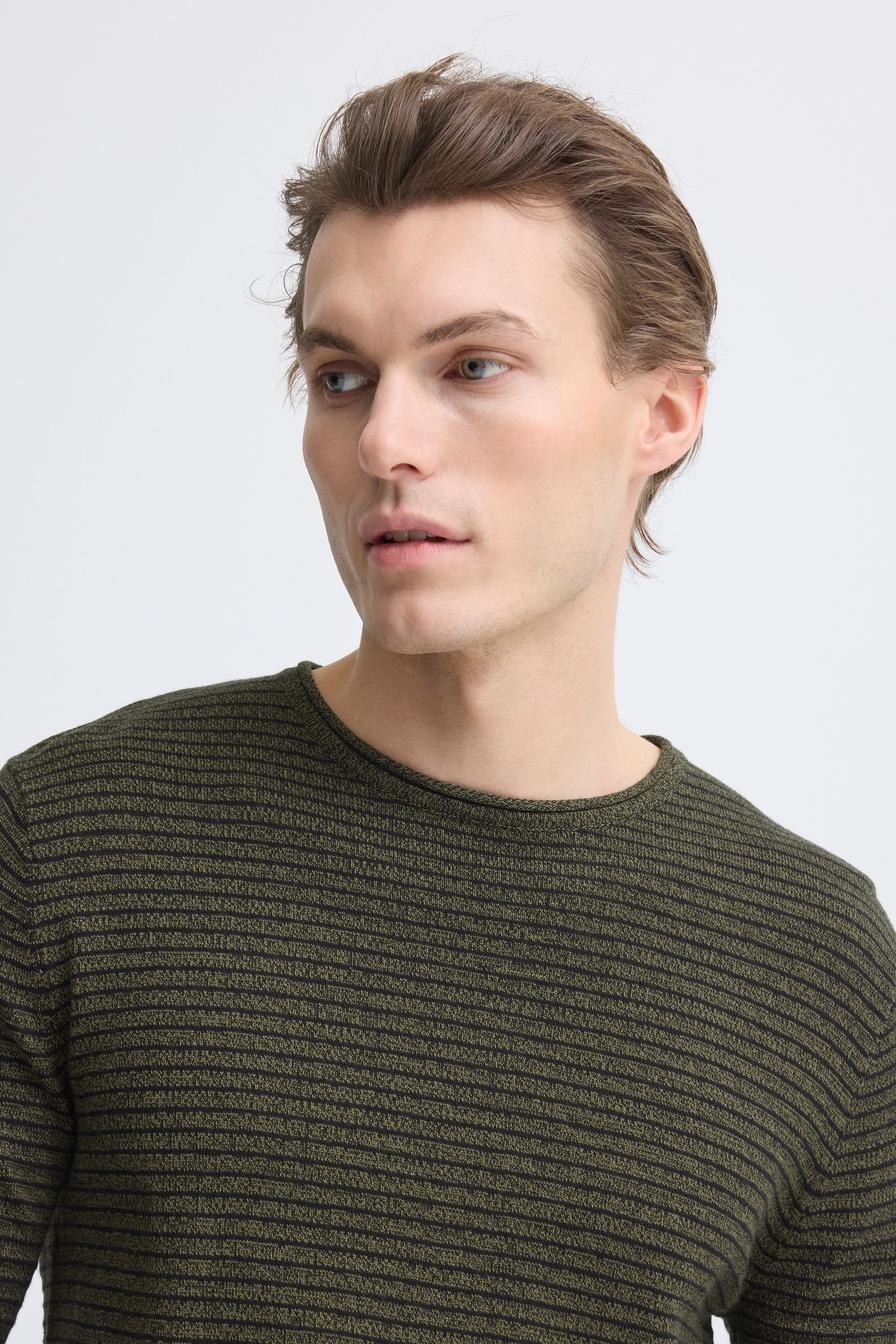 Blend Strickpullover »BHBror« Stilvoller Feinstrick-Pullover mit strukturiertem Strickmuster