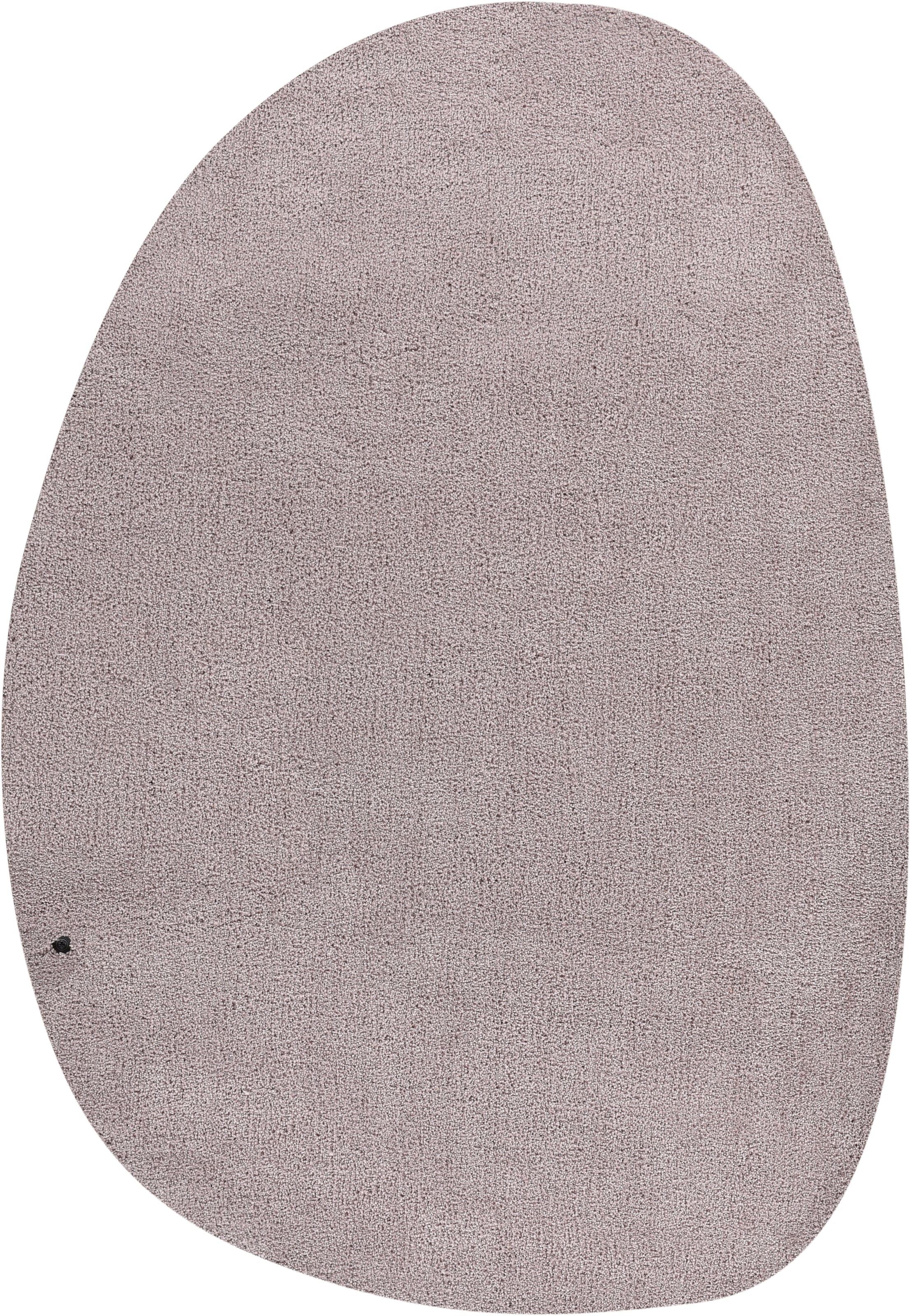 TOM TAILOR HOME Hochflor-Teppich "Shaggy Teppich Cozy", oval, 25 mm Höhe, Uni Farben, auch in Pastell Farben, ideal im W