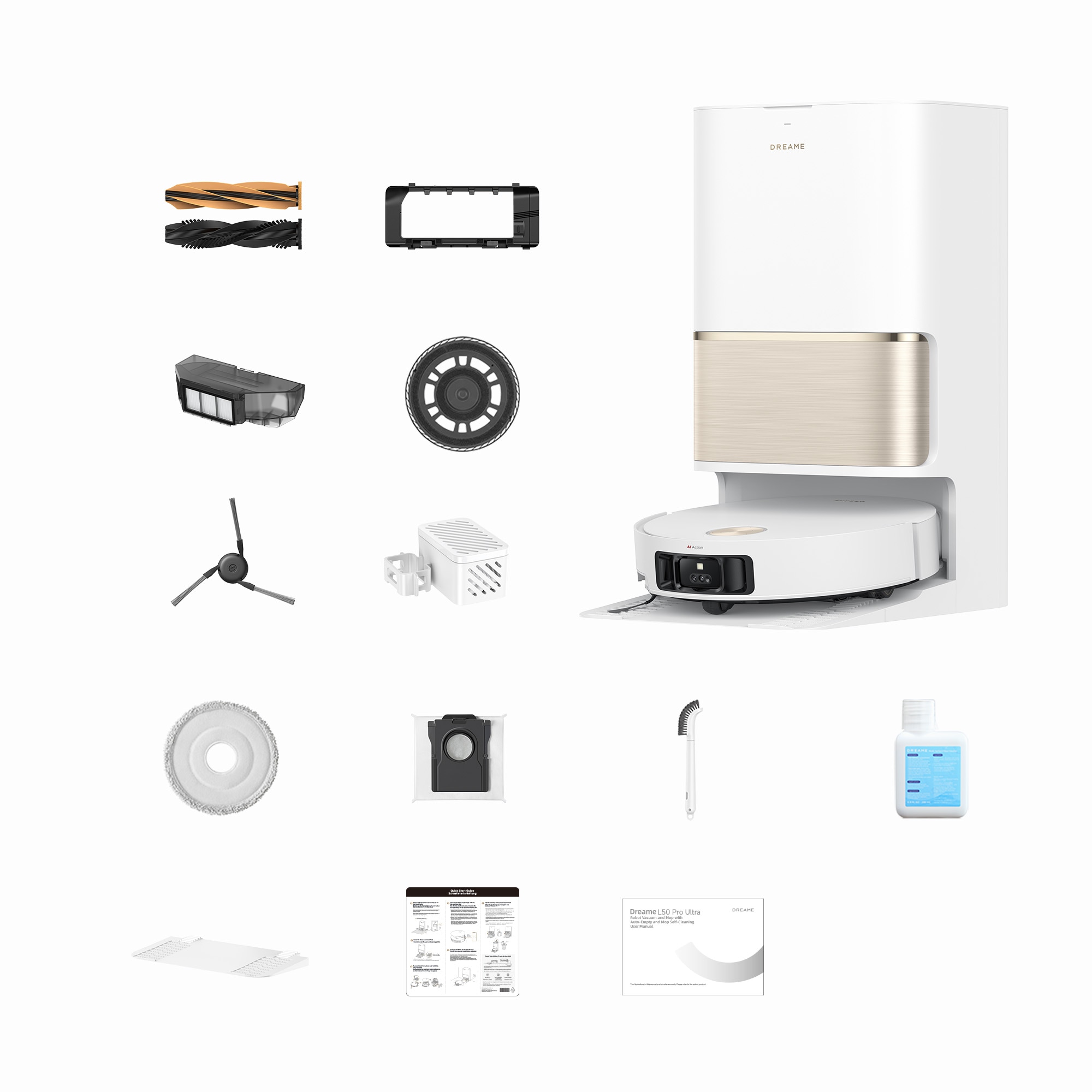 Dreame Wischroboter »L50 Pro Ultra«, 19500Pa Saugkraft, Vollautomatische Basisstation, Reinigung bei 75° C