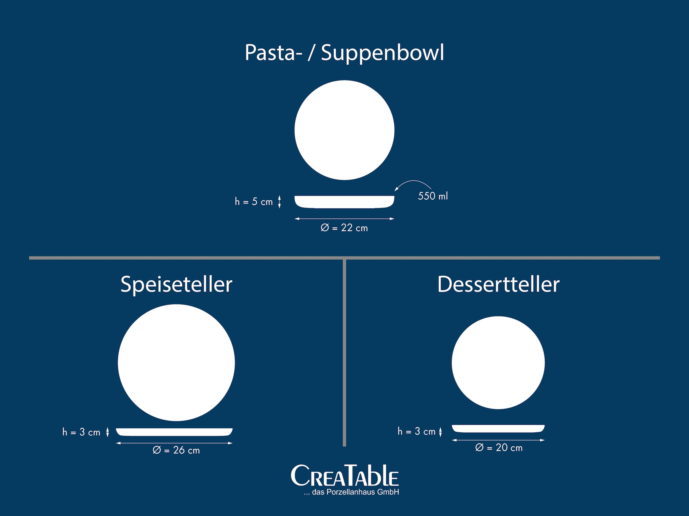 my home Teller-Set »modernes Geschirr-Set, Service Nydala« hohe Haltbarkeit, spülmaschinen- & mikrowellengeeignet, Reaktivglasur