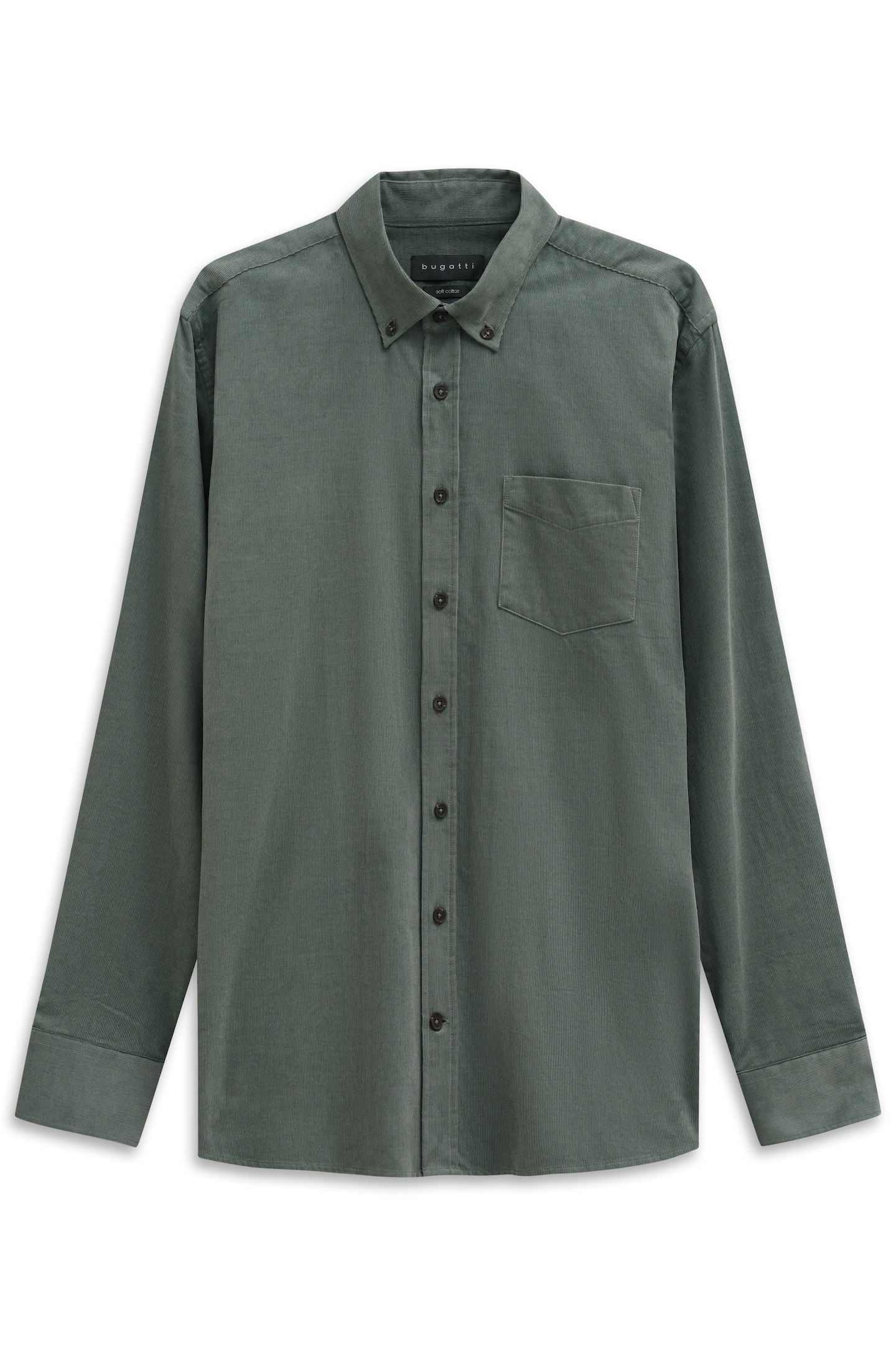 Bugatti Soft Cotton Long Sleeve Shirt Moss 3XL 2
