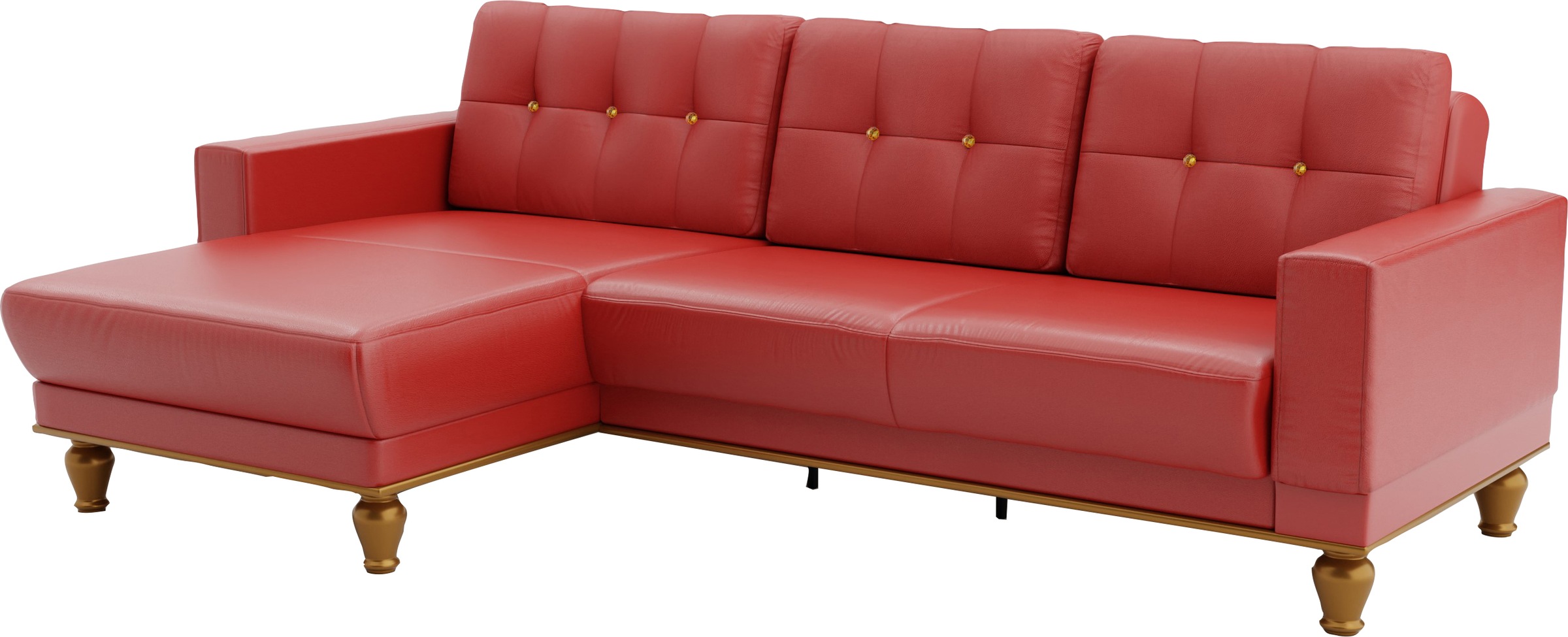 Thumbnail - sit&more Ecksofa "Orient 5 L-Form" mit Strass-Stein, wahlweise mit Bettfunktion und Bettkasten