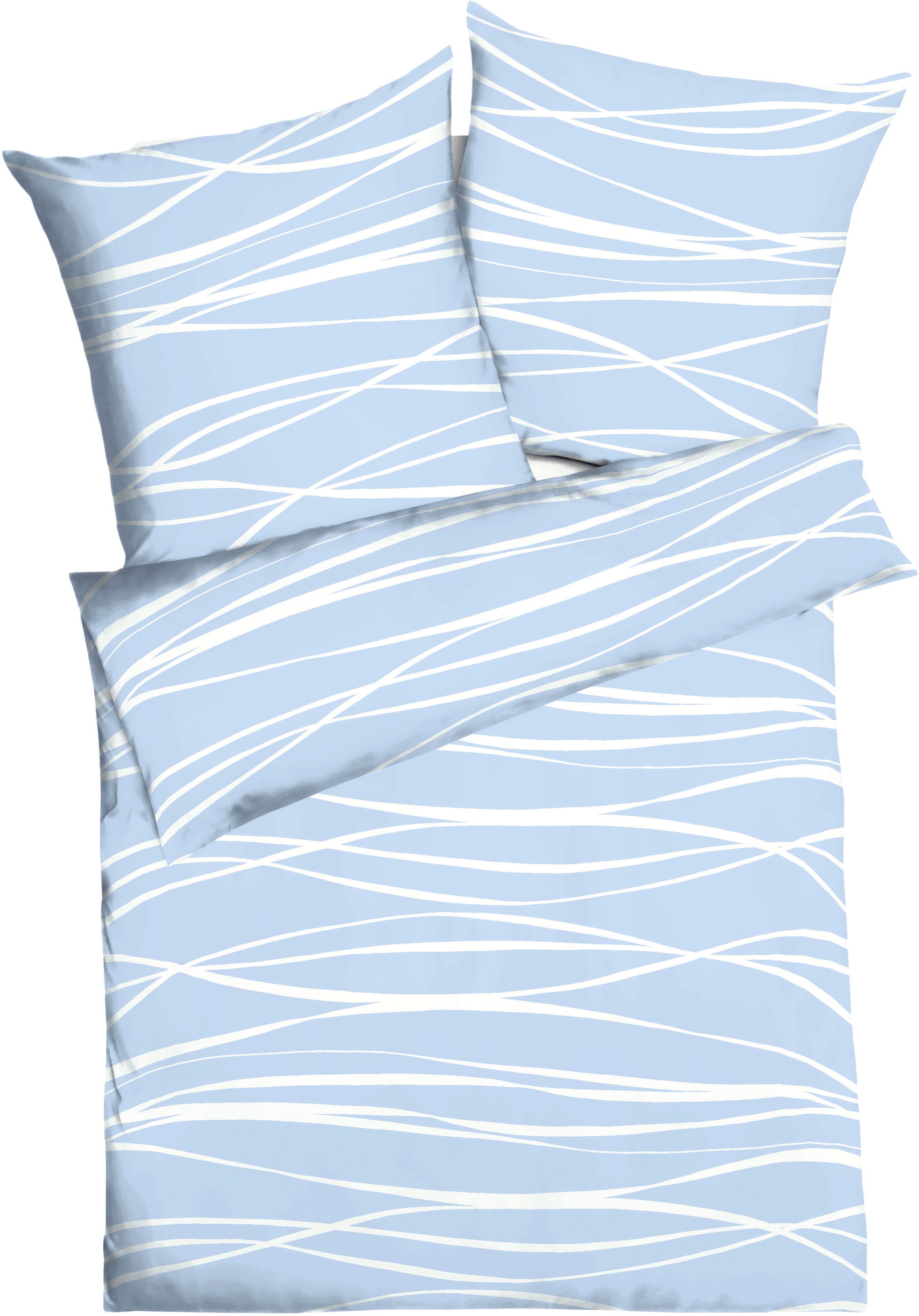 Kaeppel Wendebettwäsche "Motion" 3 Stk. tlg. Mit feinen Wellenlinien günstig online kaufen