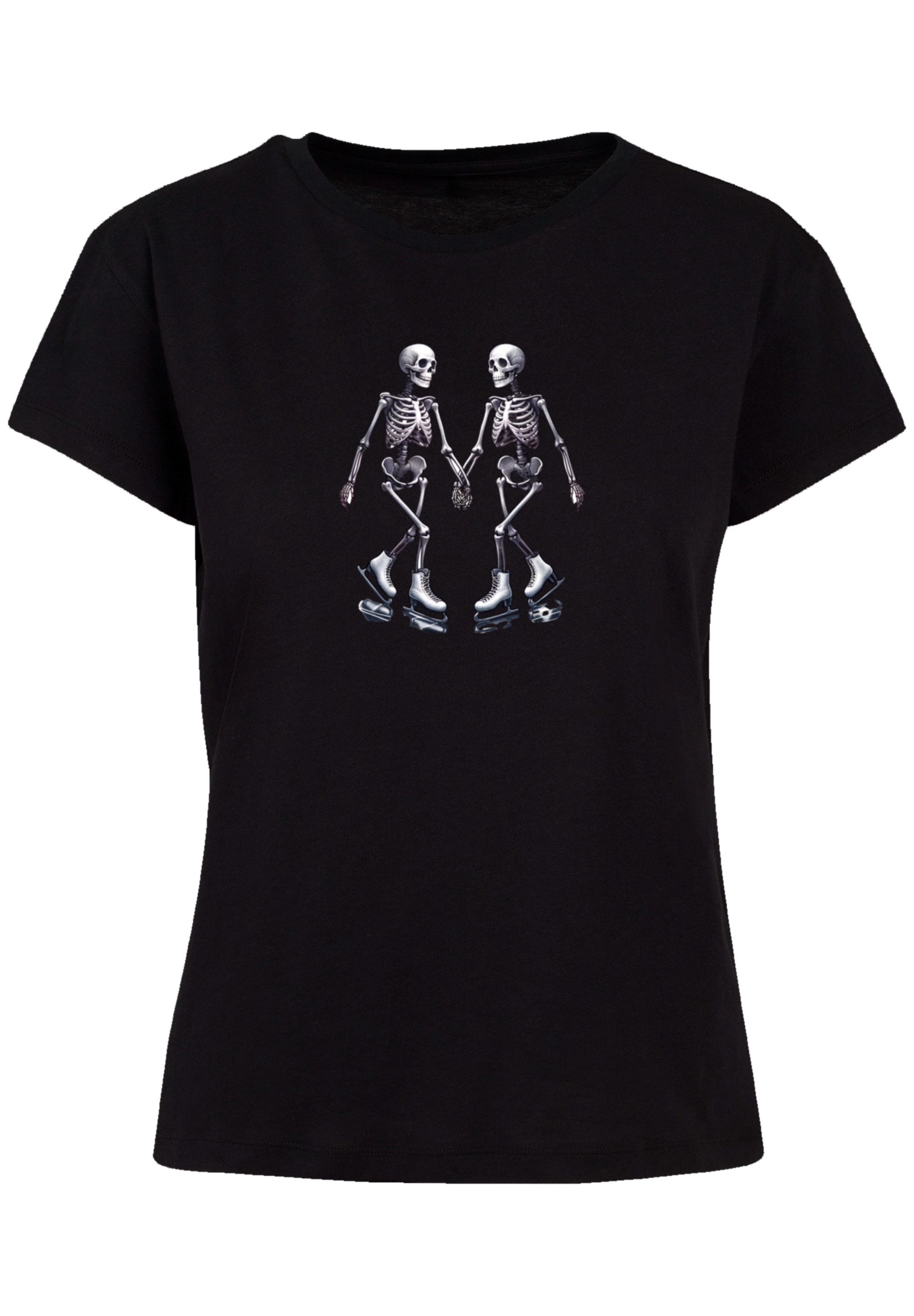F4NT4STIC T-Shirt »Skelettpaar Eislaufen Valentinstagsgeschenk«, Premium Qualität