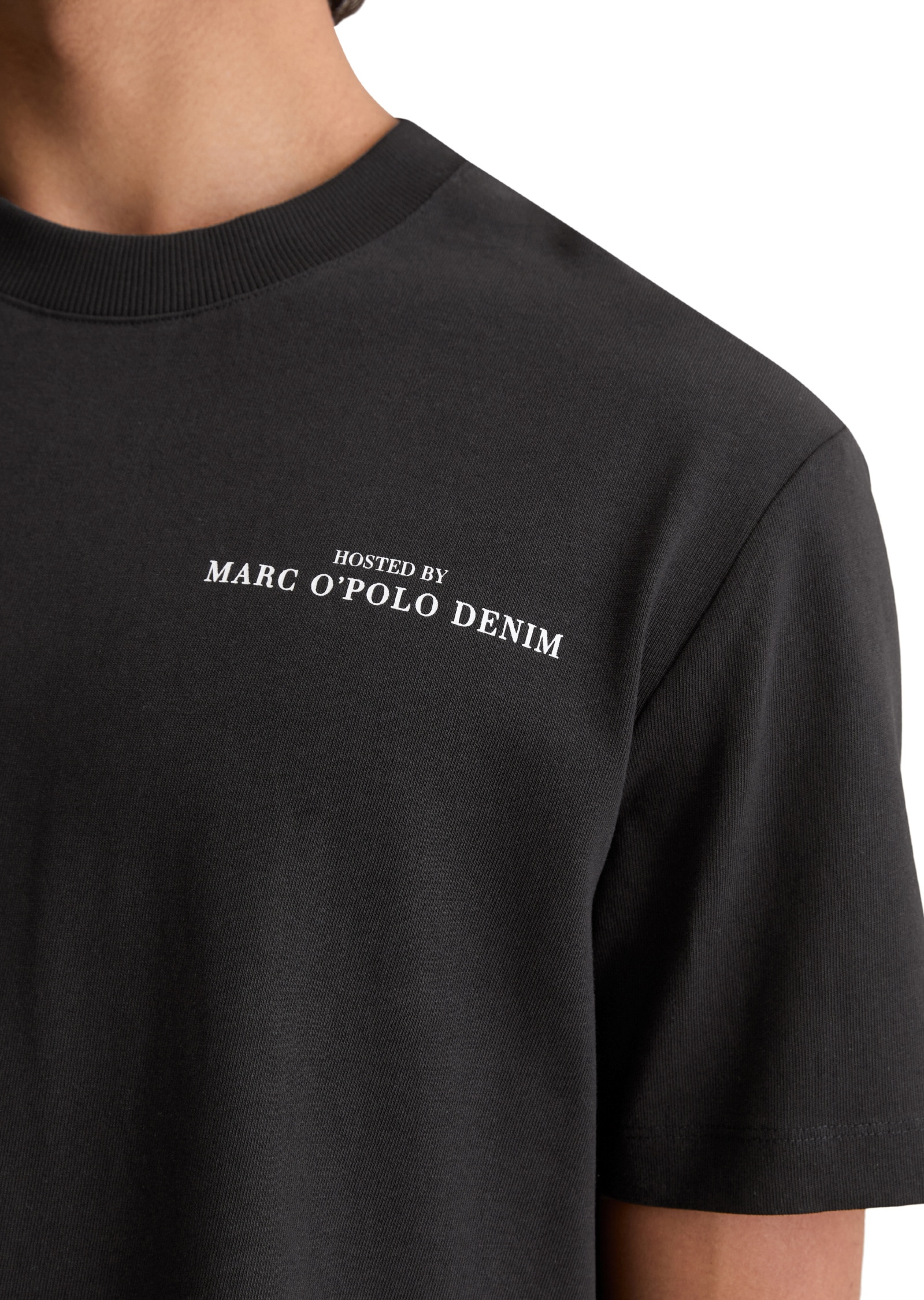 Marc O'Polo DENIM T-Shirt »mit entspanntem Rückenprint«