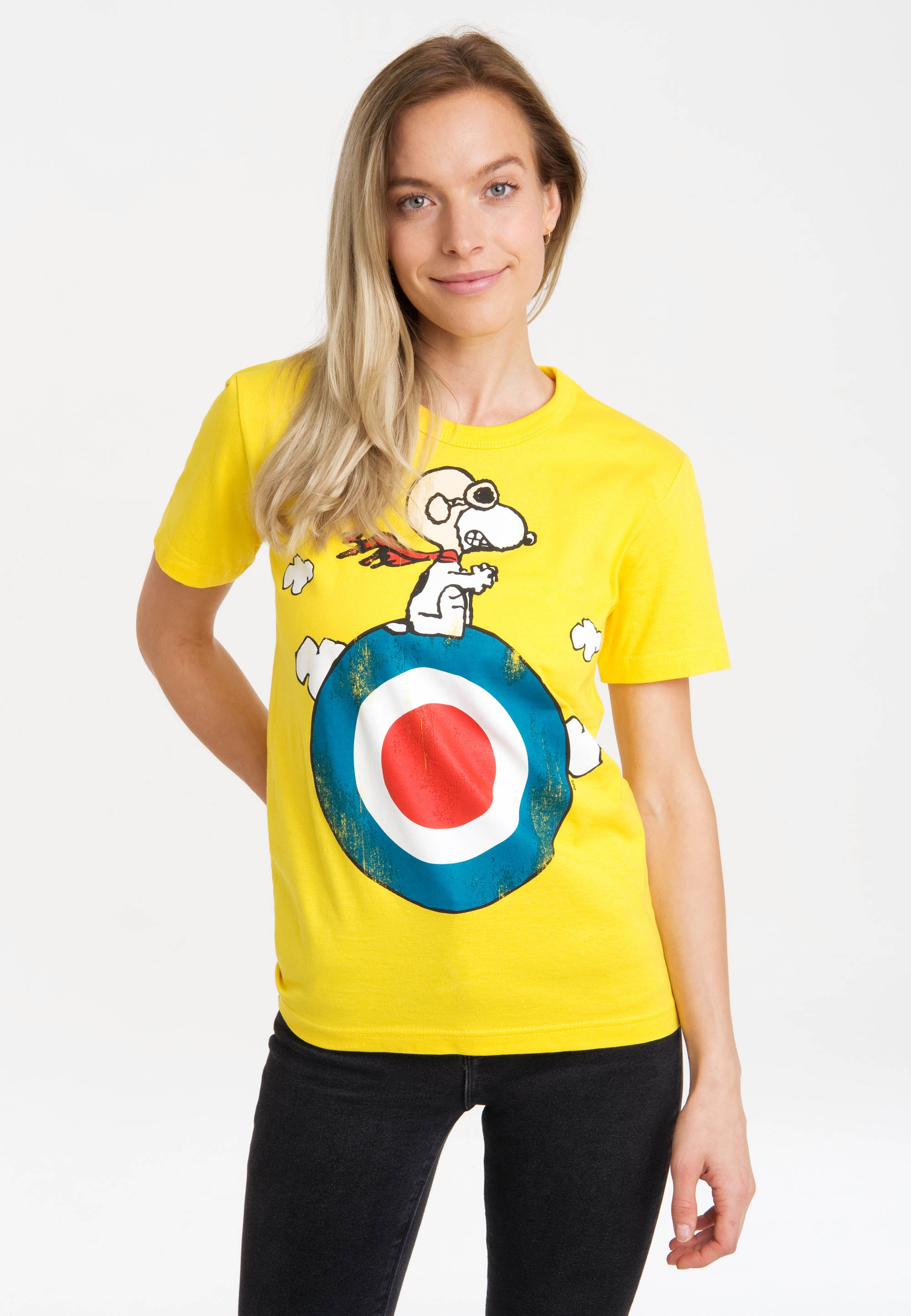 mit - BAUR Snoopy«, Print lizenziertem LOGOSHIRT bestellen »Peanuts T-Shirt |