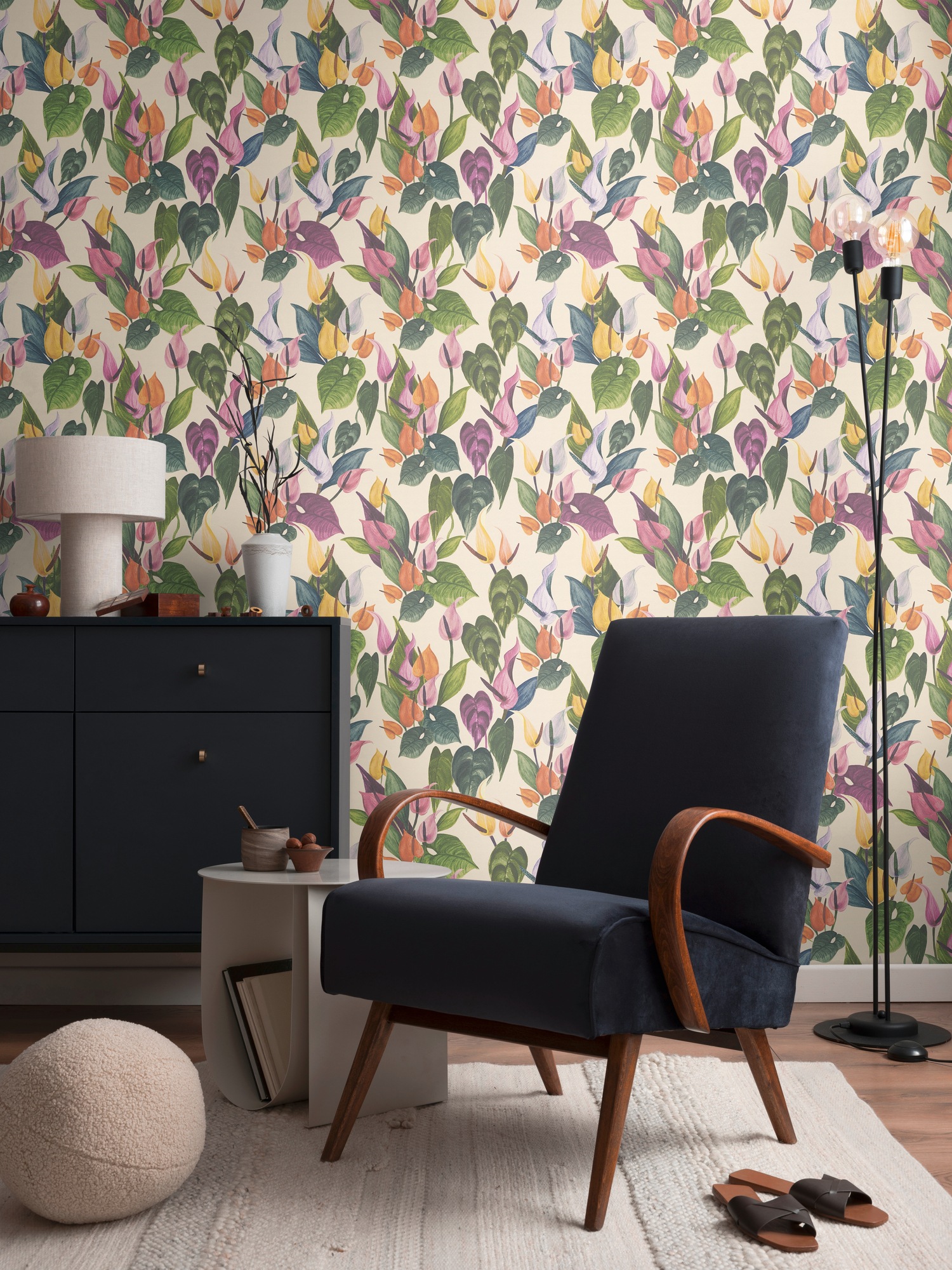 living walls Vliestapete »Karierte Tapete Wasserfarbenoptik Bunt Vlies« matt glatt